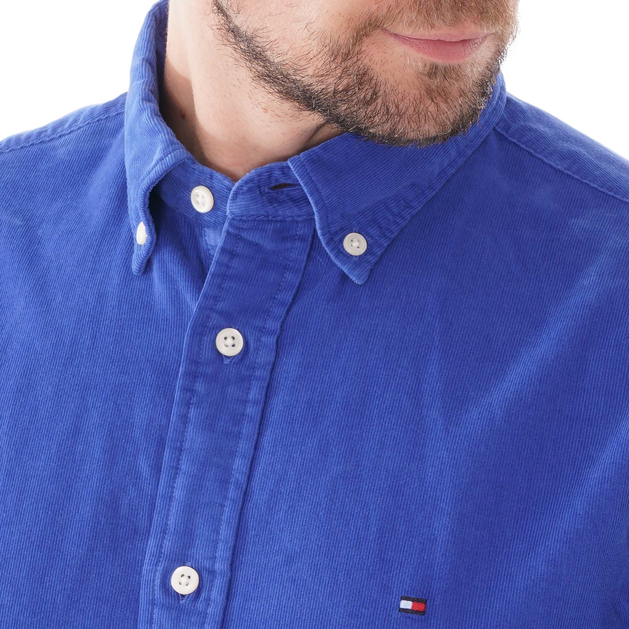 Tommy Hilfiger Dyed Cord Shirt - Surf