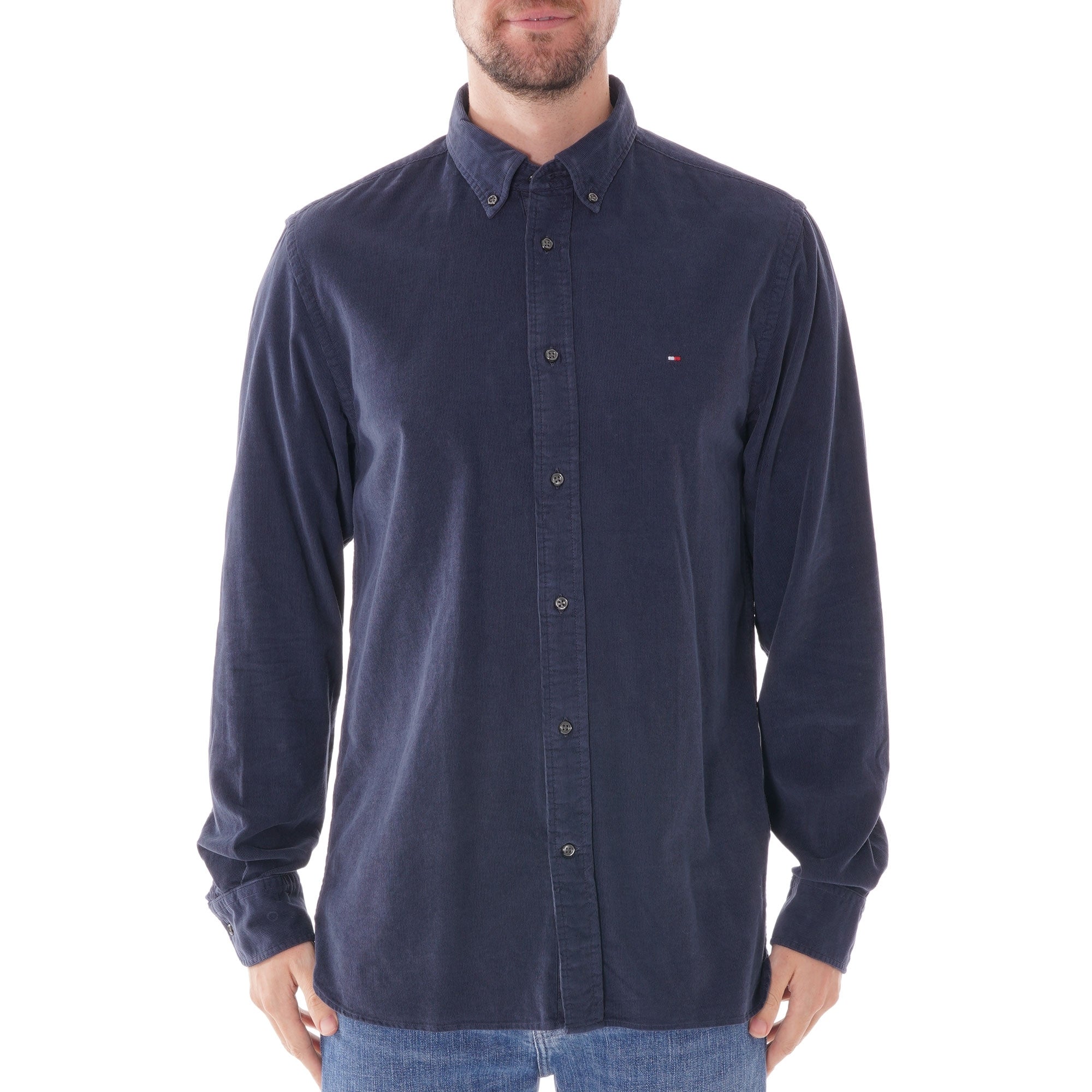 Tommy Hilfiger Dyed Cord Shirt - Navy
