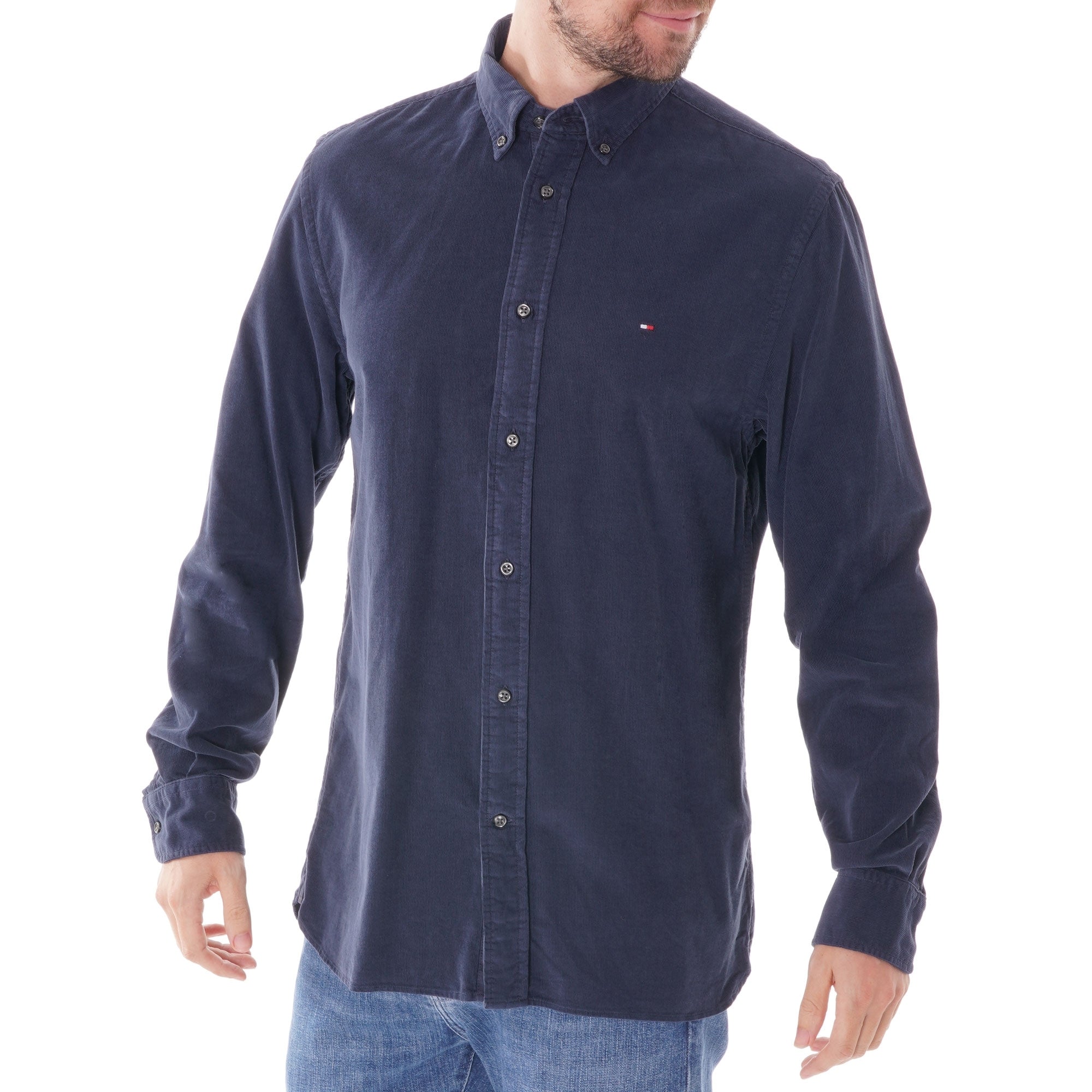 Tommy Hilfiger Dyed Cord Shirt - Navy