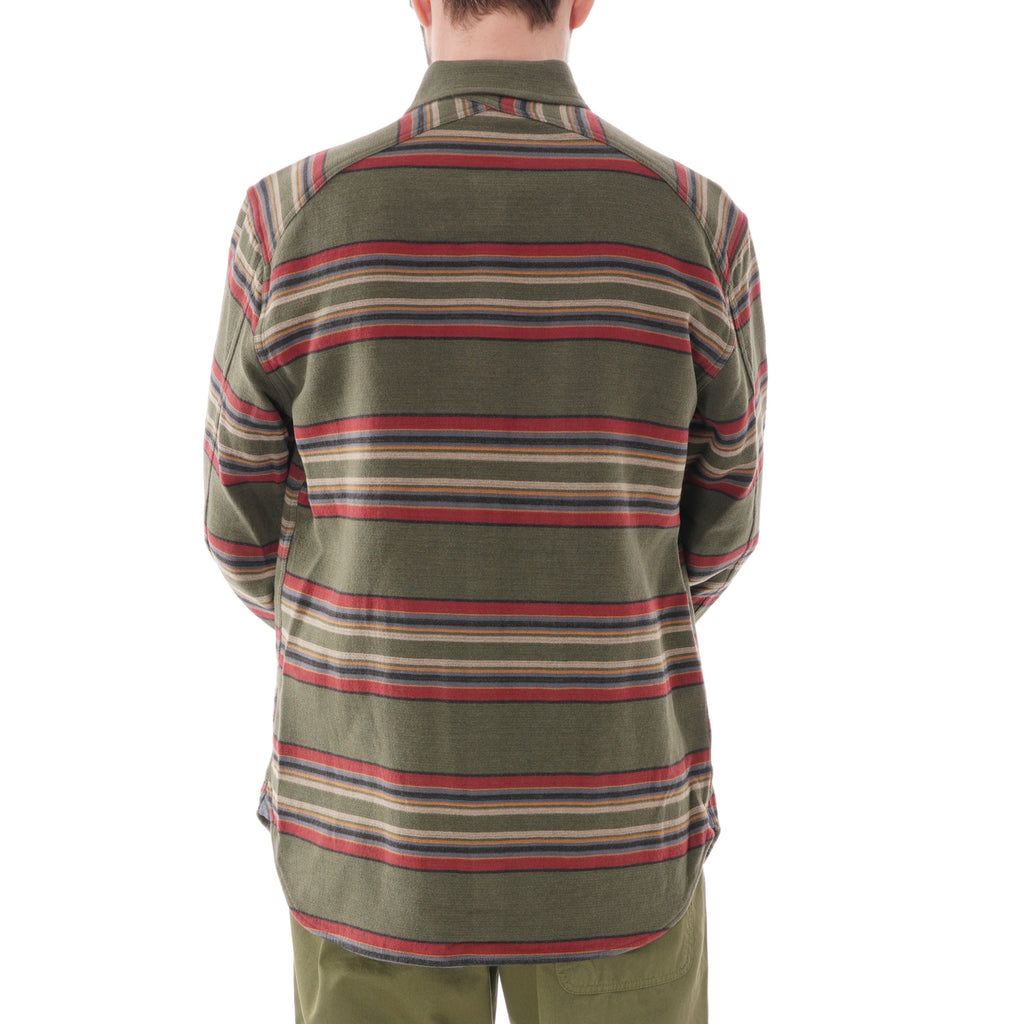 Pendleton Woolen Mills Blanket Stripe Flannel Shirt - Green