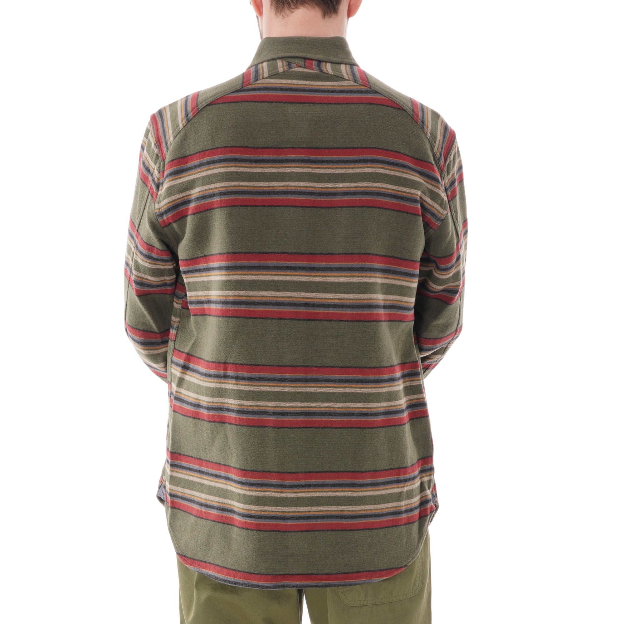 Pendleton Woolen Mills Blanket Stripe Flannel Shirt - Green