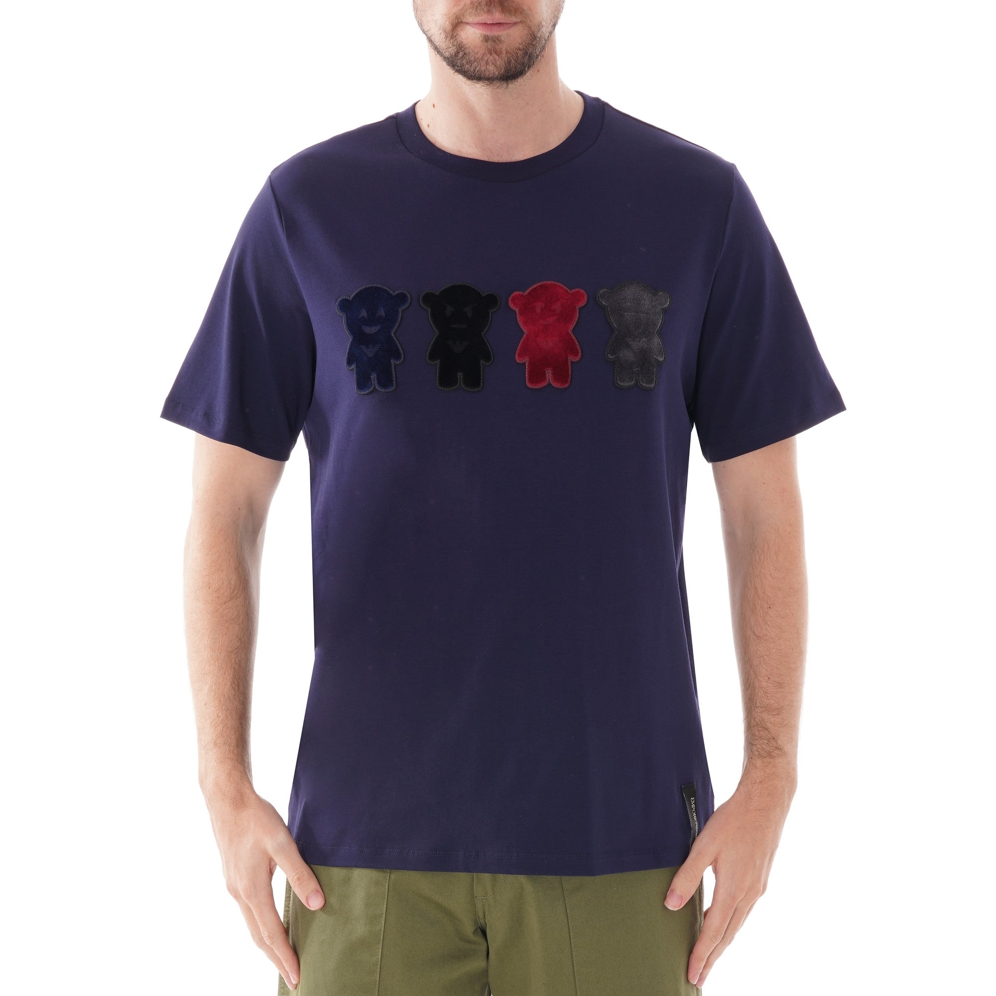 Emporio Armani Manga Bear T-Shirt - Blu