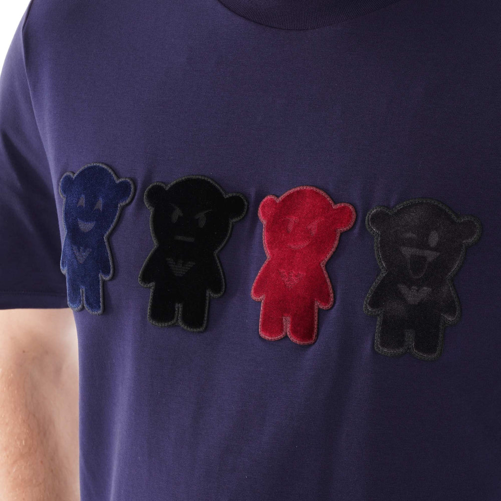 Emporio Armani Manga Bear T-Shirt - Blu