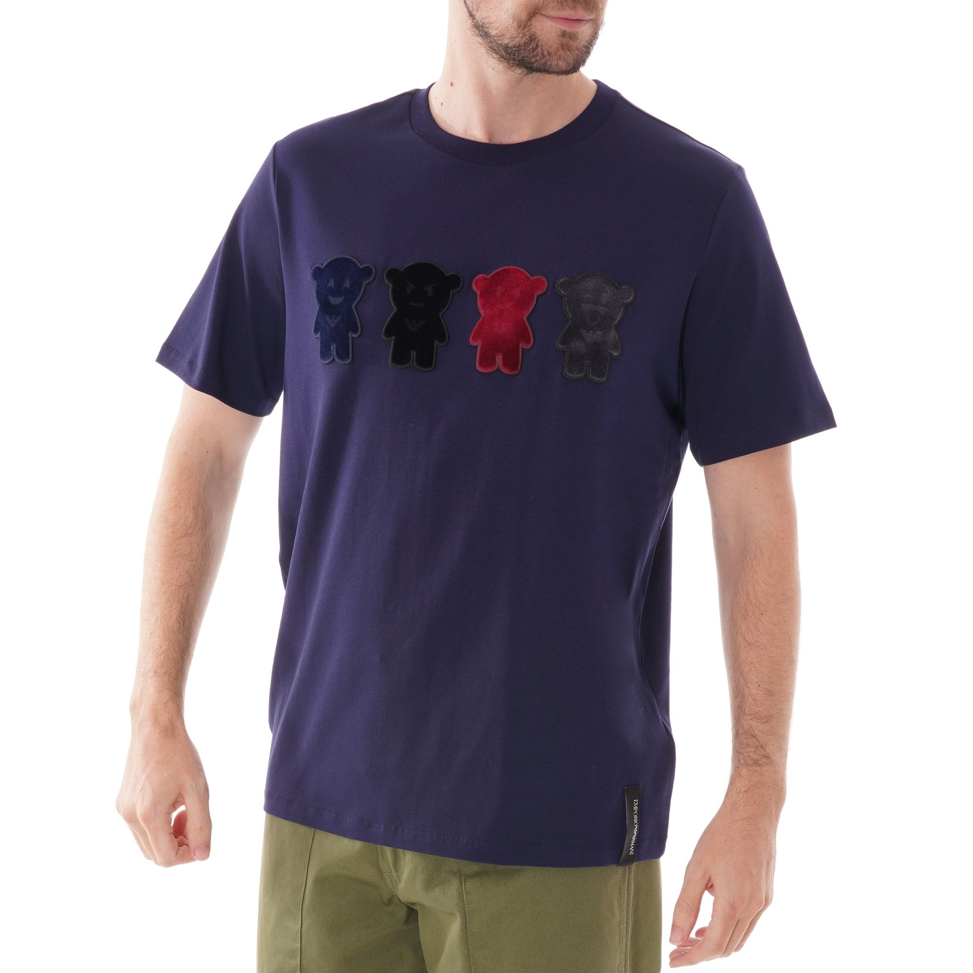 Emporio Armani Manga Bear T-Shirt - Blu