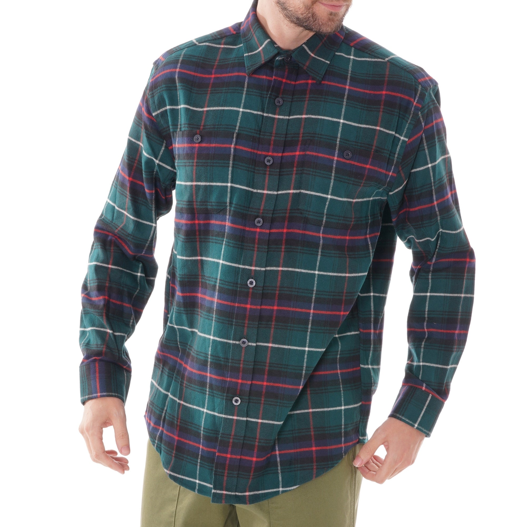 Pendleton Woolen Mills Burnside Flannel - Black and Grey Green