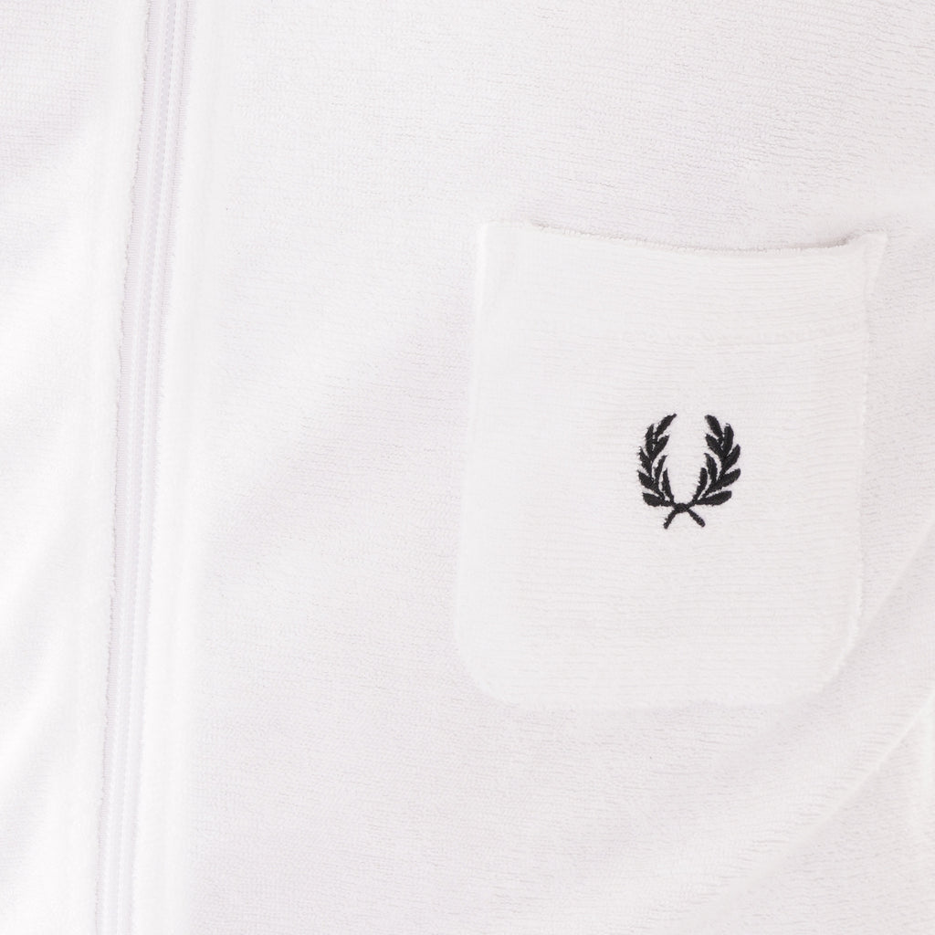 Fred Perry Reissues Archive Towelling Track Jacket - White