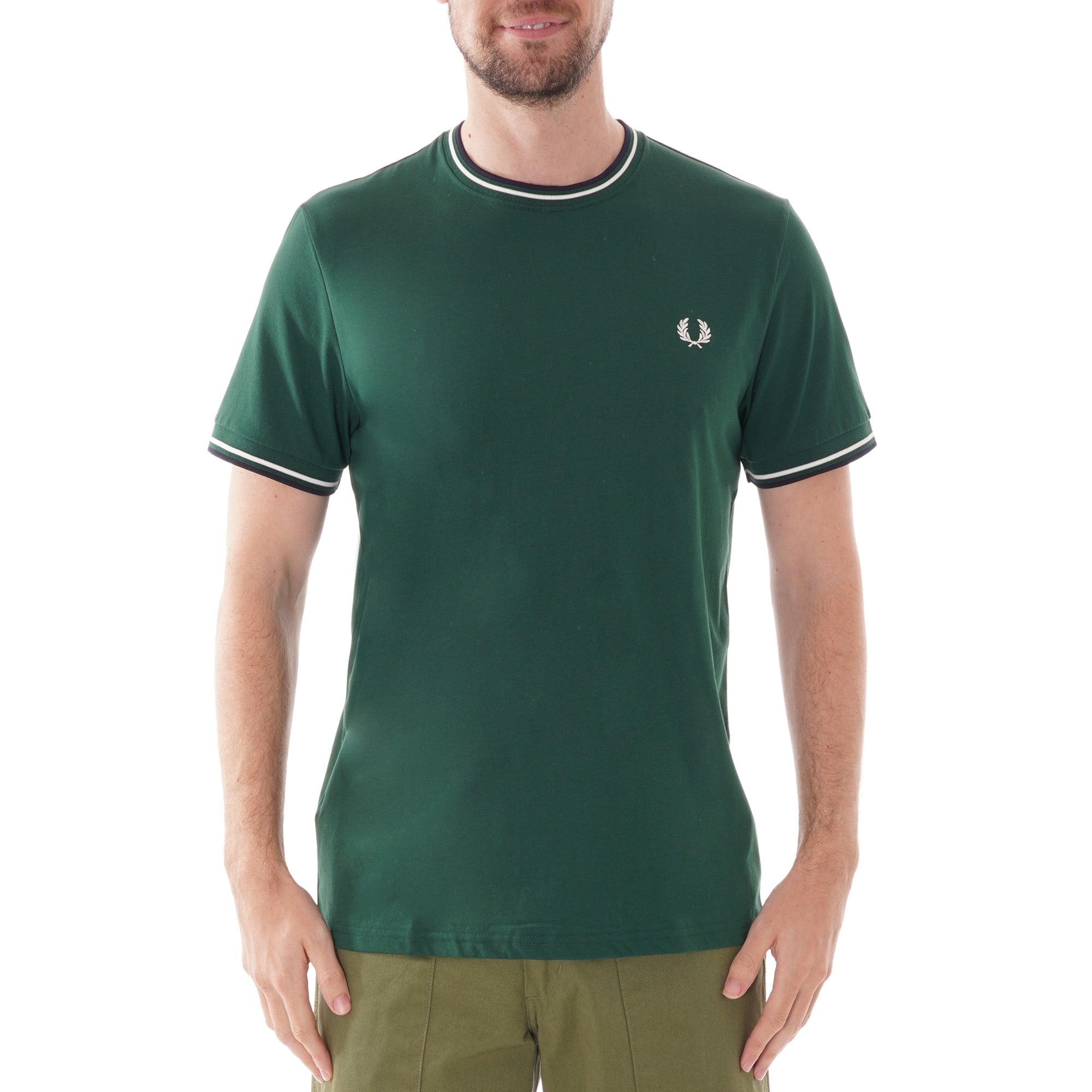 Fred Perry Twin Tipped T-Shirt - Ivy