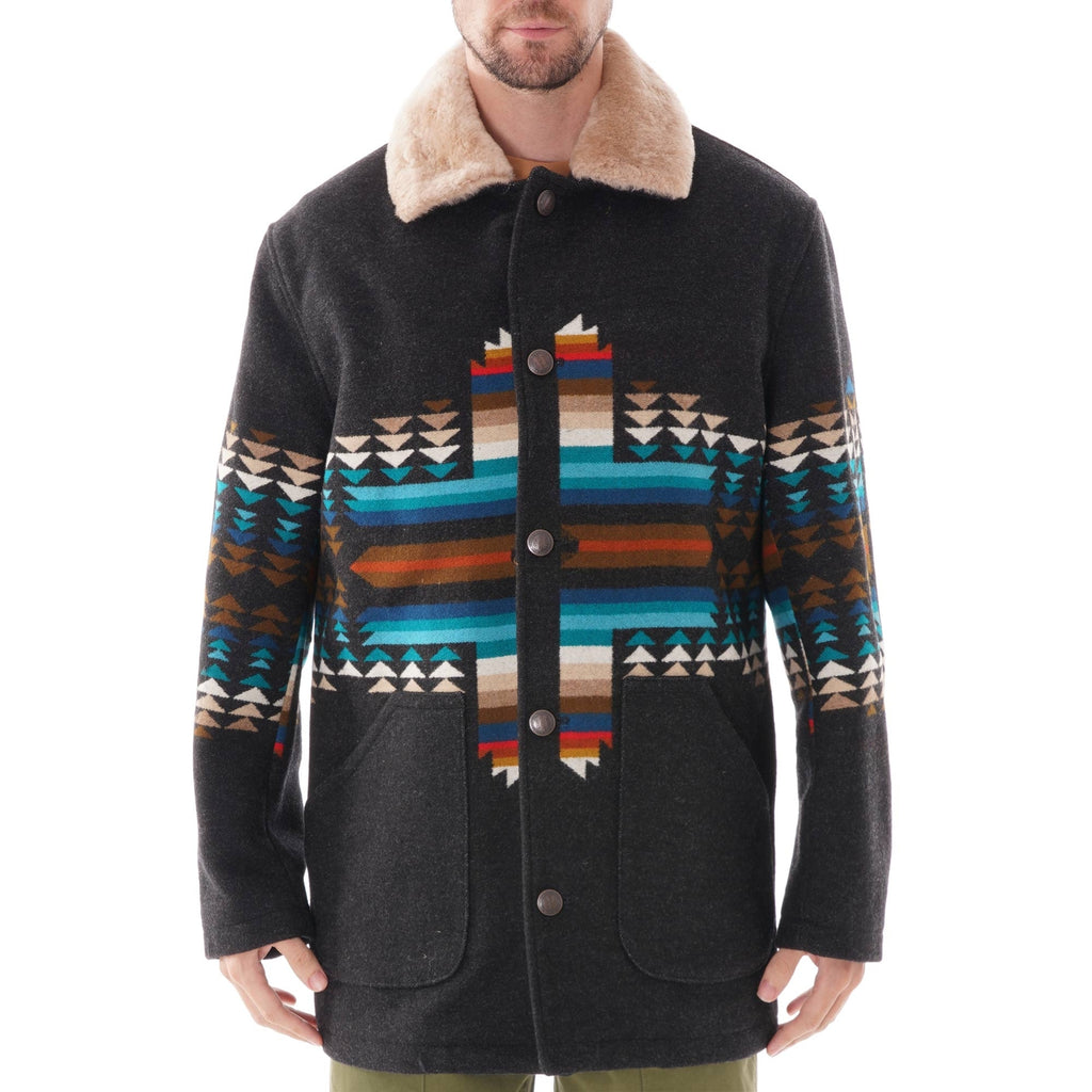 Pendleton Woolen Mills Brownsville Shearling Collar Coat - Pathfinder