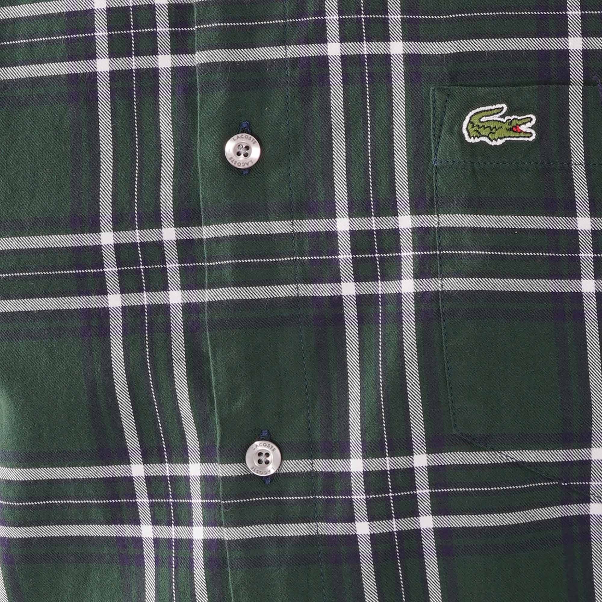 Lacoste Check Shirt - Green