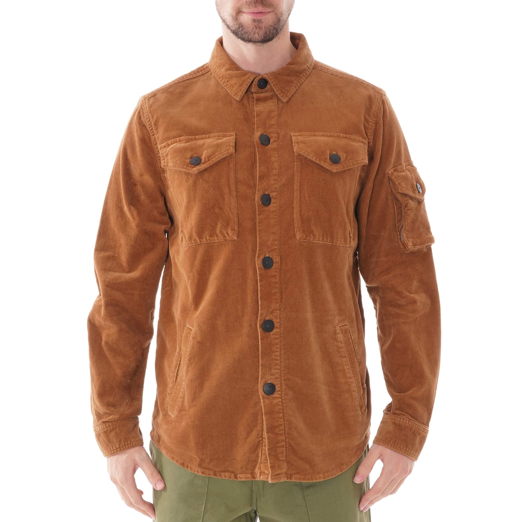 Barbour Beacon Askern Cord Overshirt - Honey