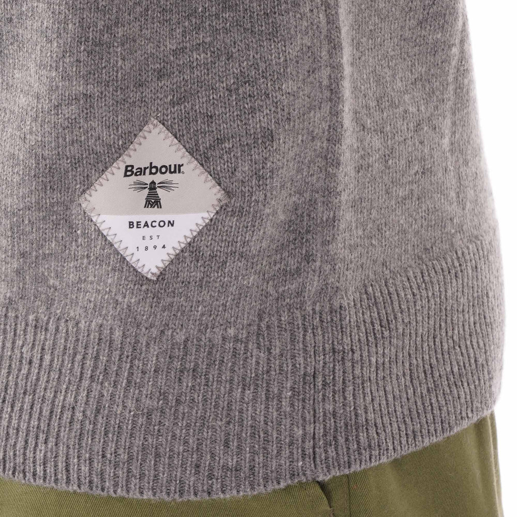 Barbour Beacon Lambswool Jumper - Grey Marl