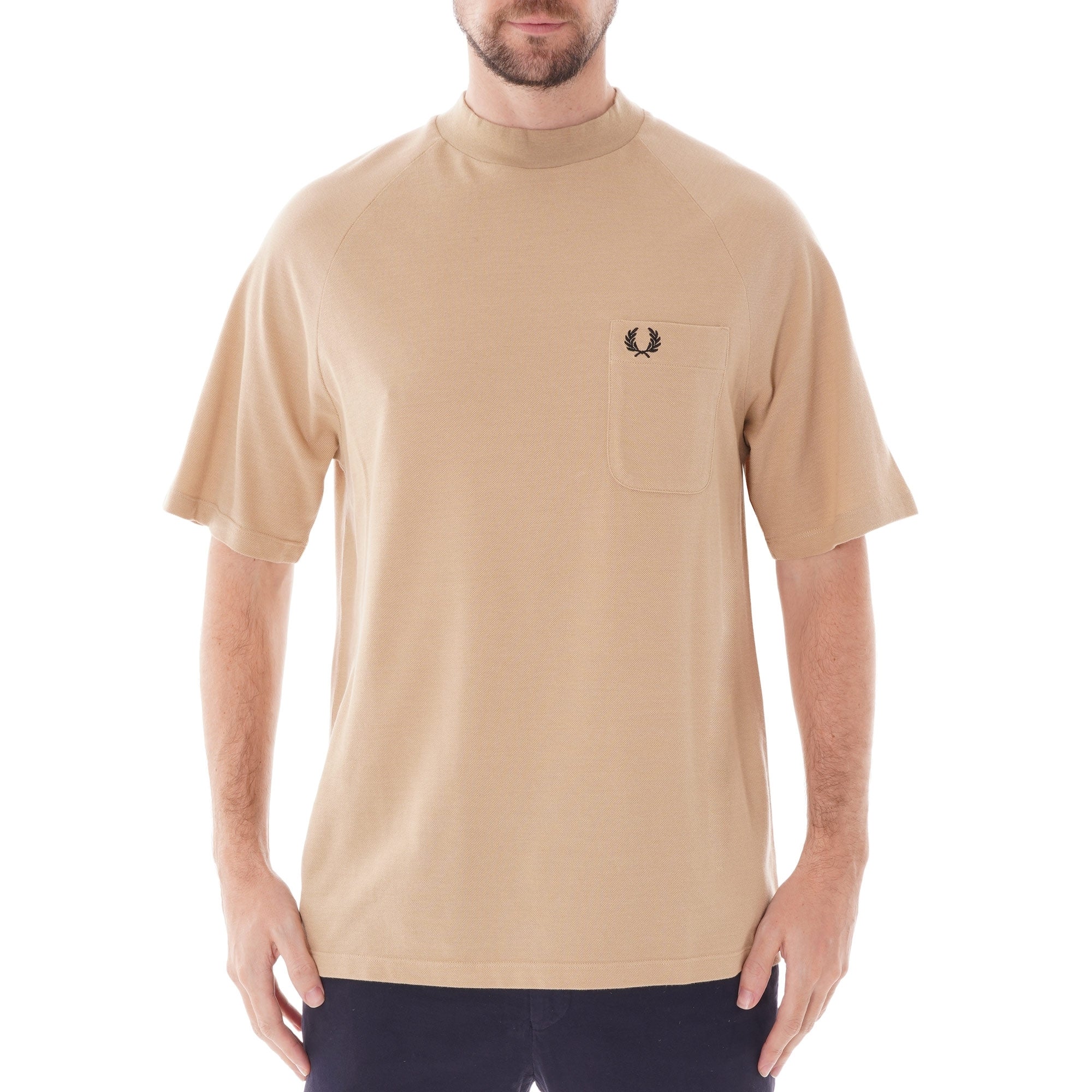 Fred Perry Reissues Two Tone Pique T-Shirt - Camel