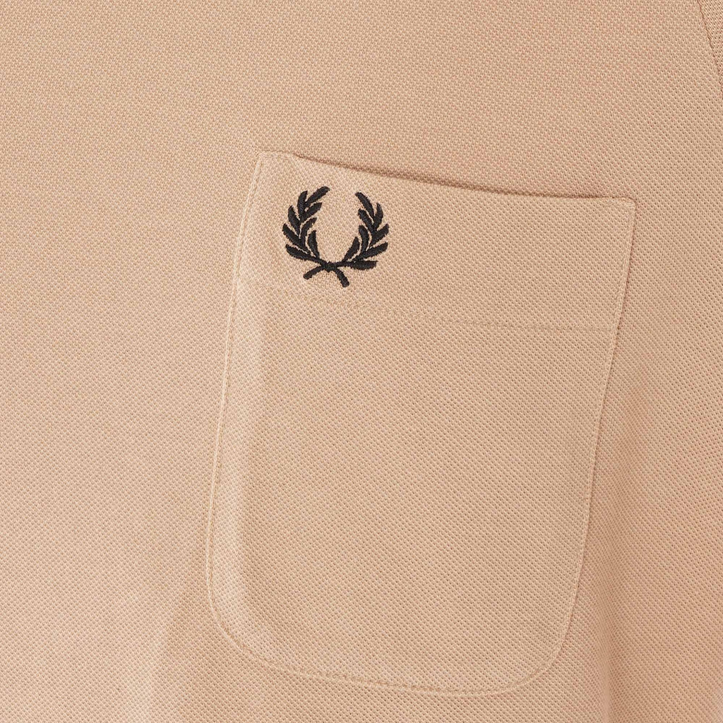 Fred Perry Reissues Two Tone Pique T-Shirt - Camel