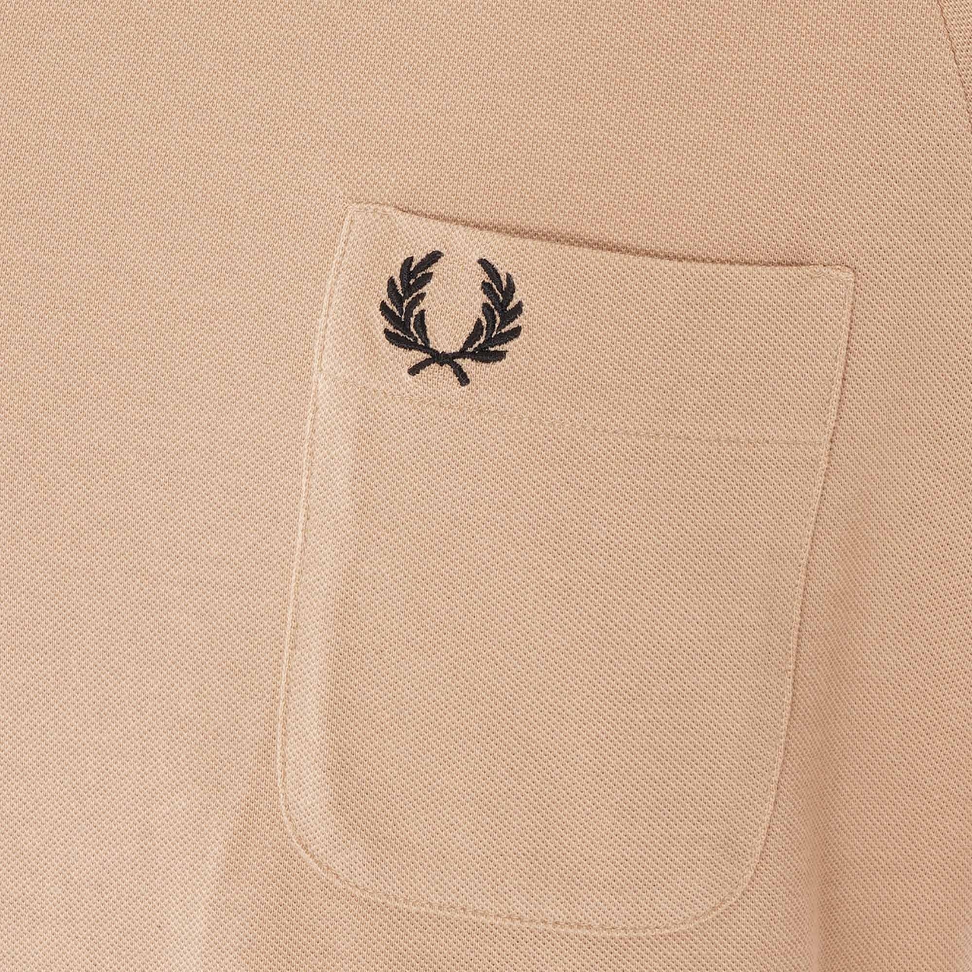 Fred Perry Reissues Two Tone Pique T-Shirt - Camel