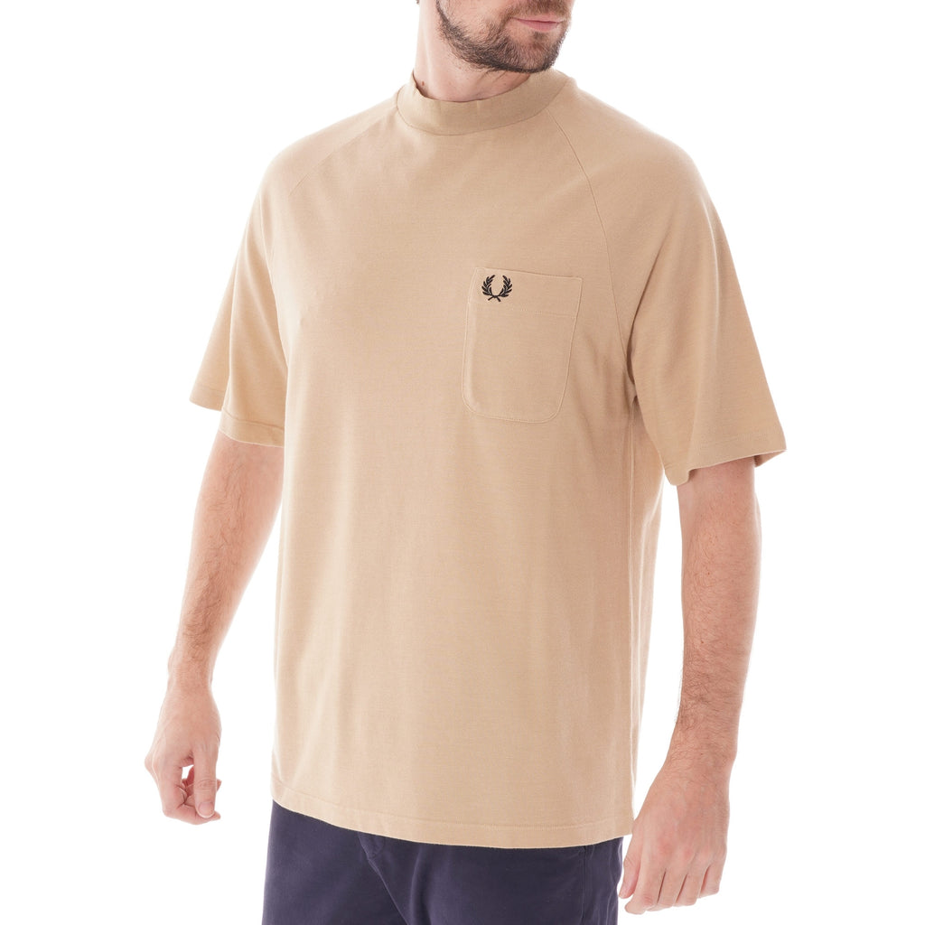 Fred Perry Reissues Two Tone Pique T-Shirt - Camel