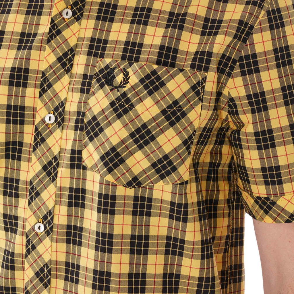 Fred Perry Reissues Tartan Shirt - Gorse