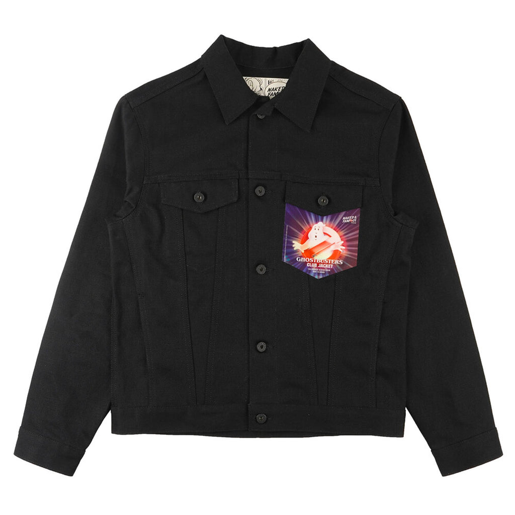 Naked and Famous Denim Ghostbusters Club Jacket - Black