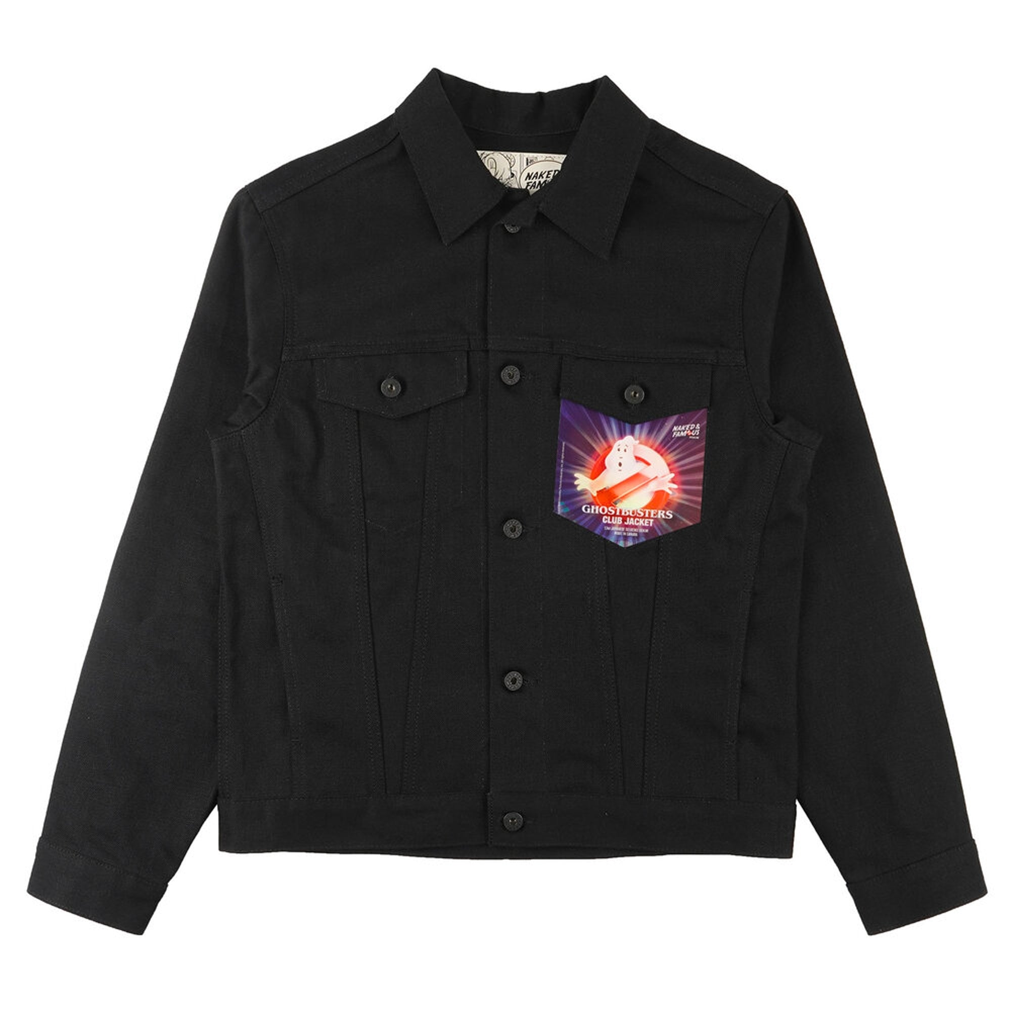 Naked and Famous Denim Ghostbusters Club Jacket - Black