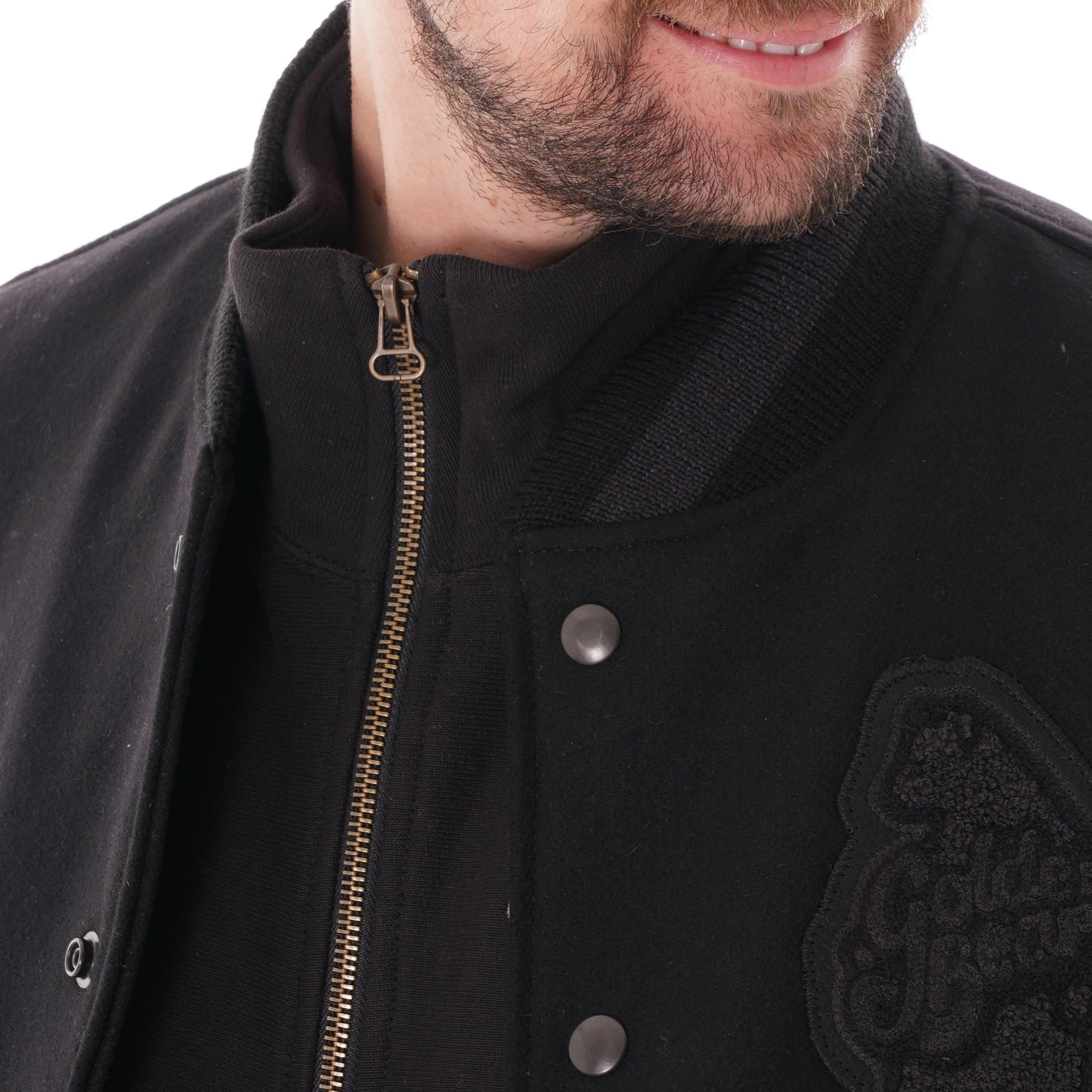Golden Bear Varsity Jacket - Black