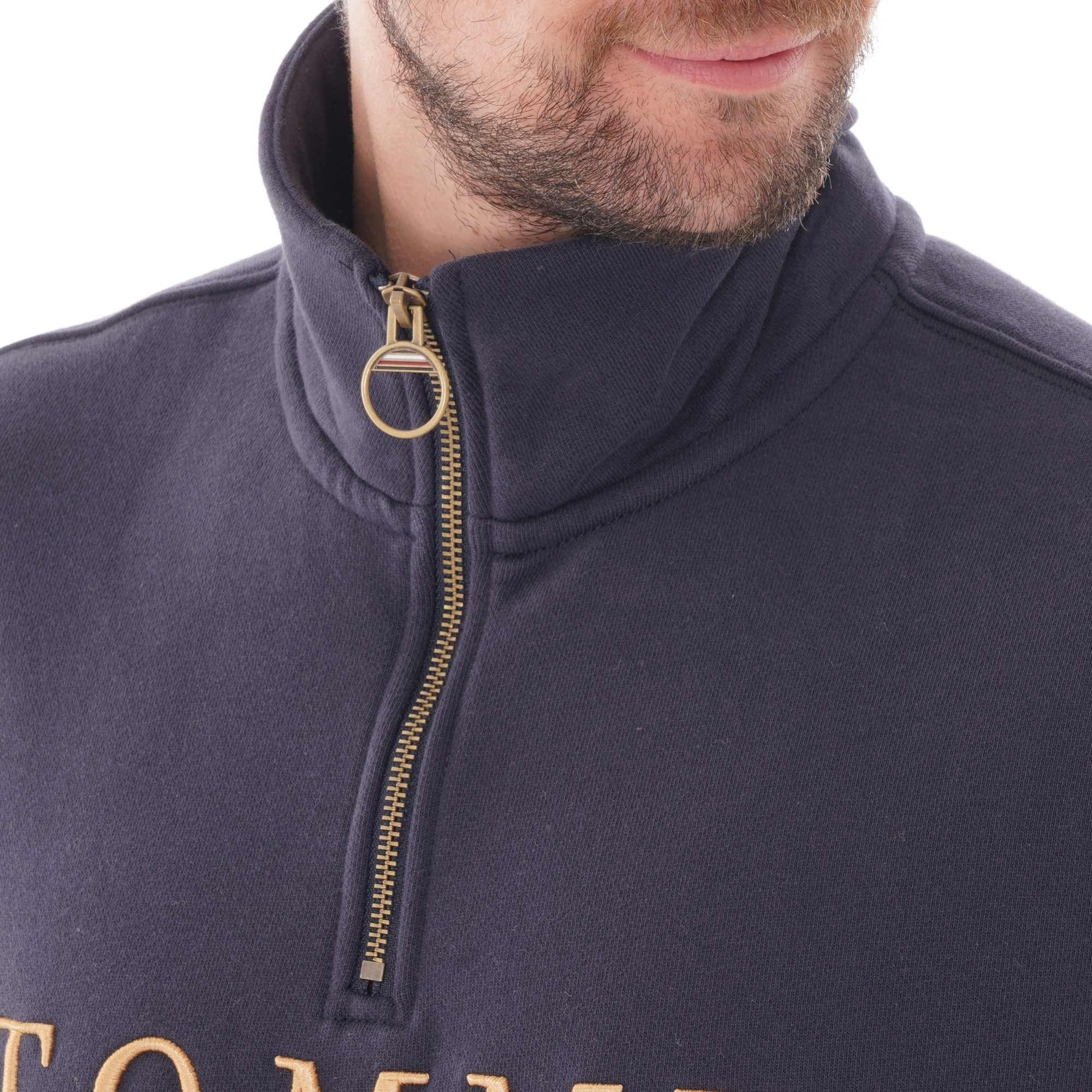 Tommy Hilfiger Icon Logo Mock Neck - Sky Captain