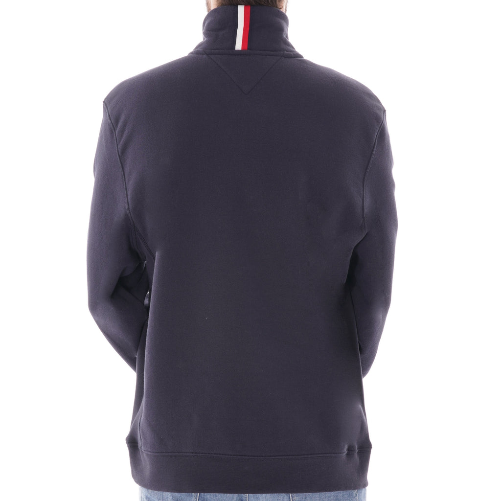 Tommy Hilfiger Icon Logo Mock Neck - Sky Captain