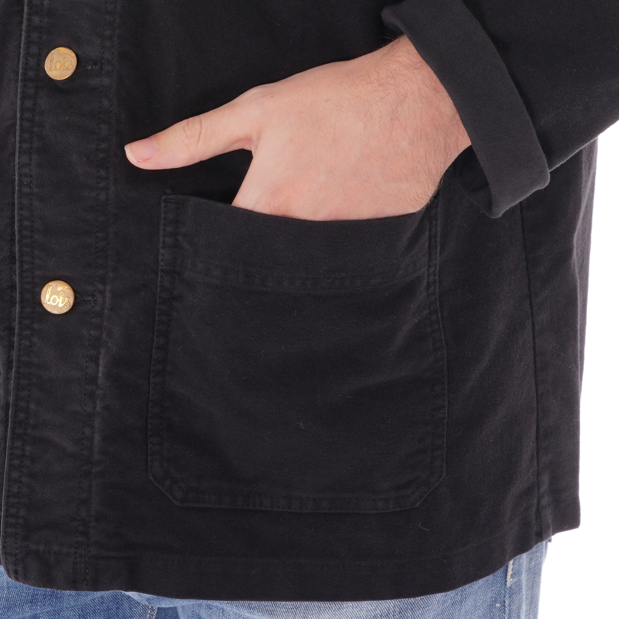 Lois Jeans New French Moleskin - Black