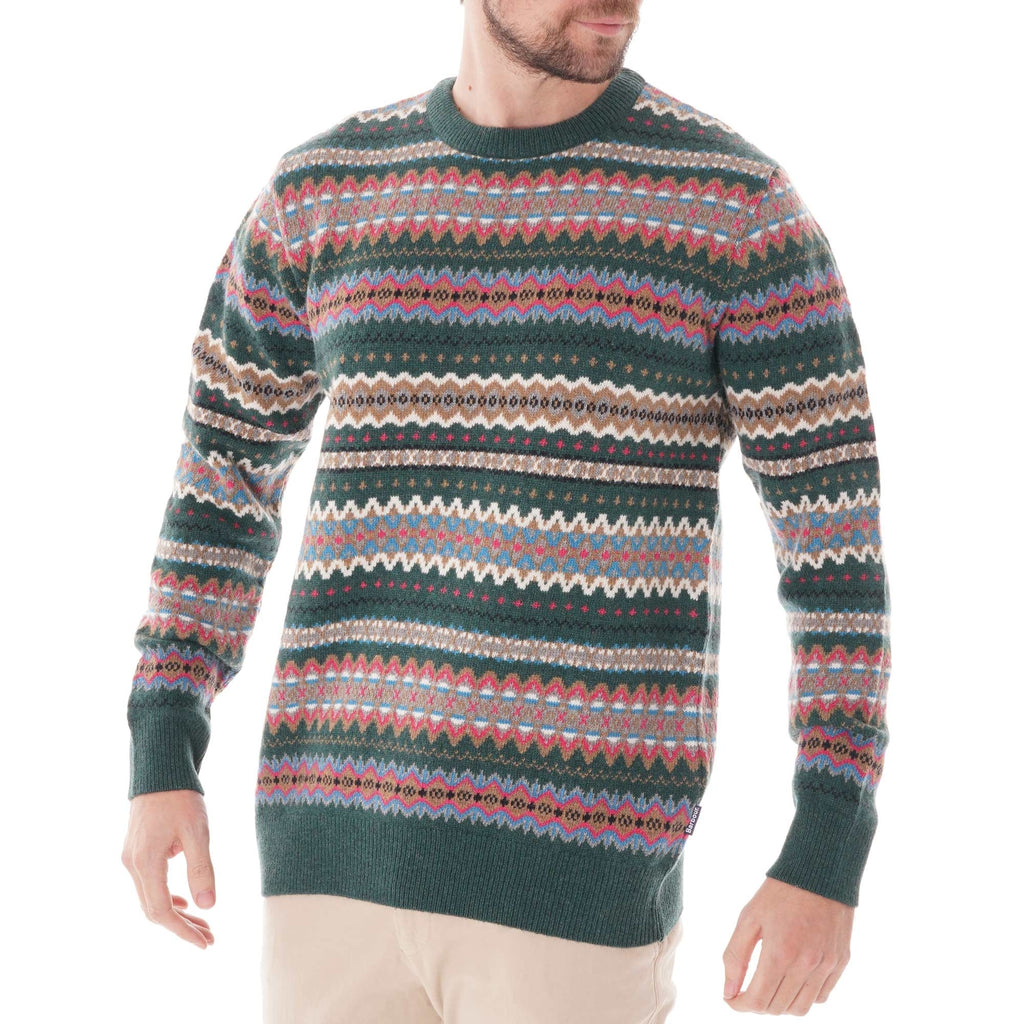 Barbour Fair Isle Crew - Seaweed