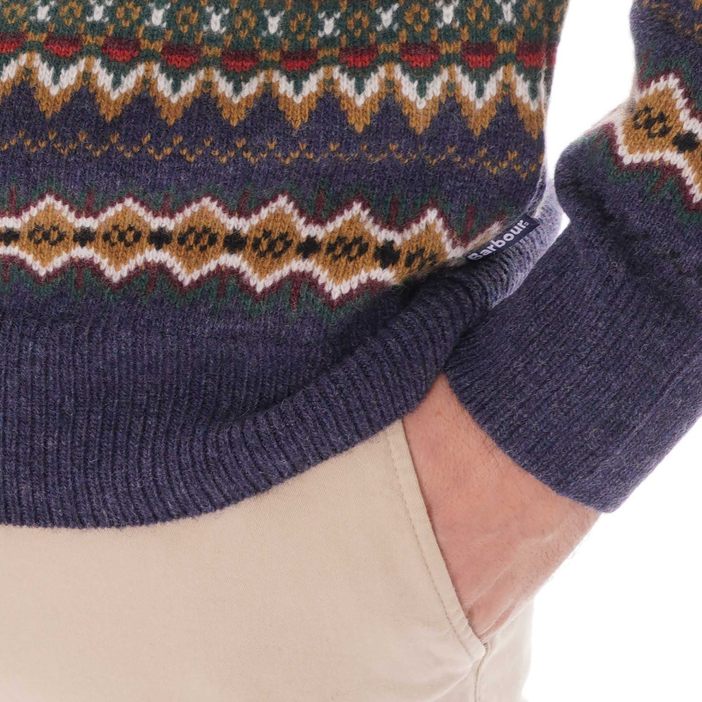 Barbour Fair Isle Crew - Navy