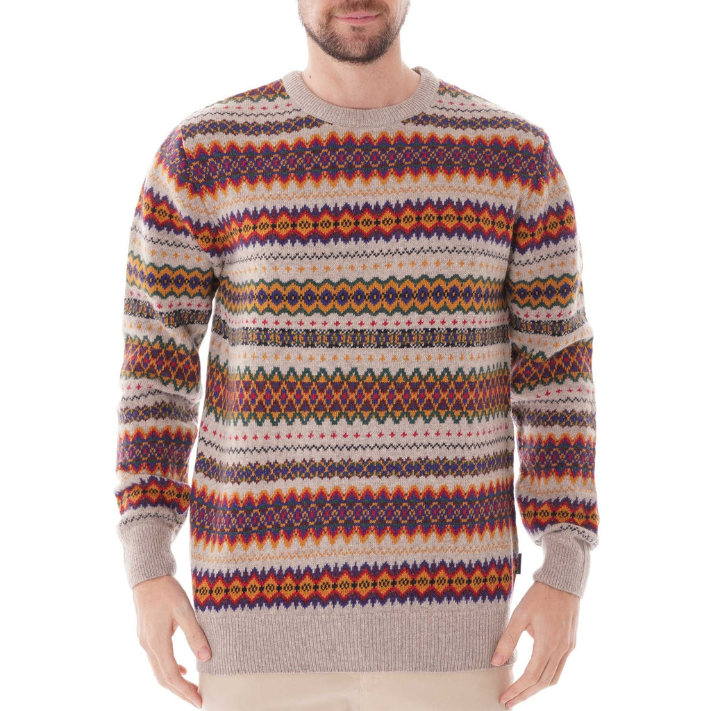 Barbour Fair Isle Crew - Stone