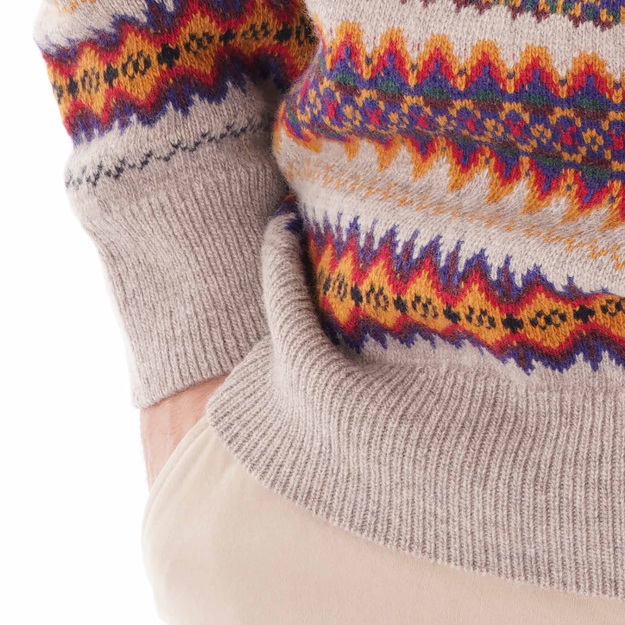 Barbour Fair Isle Crew - Stone