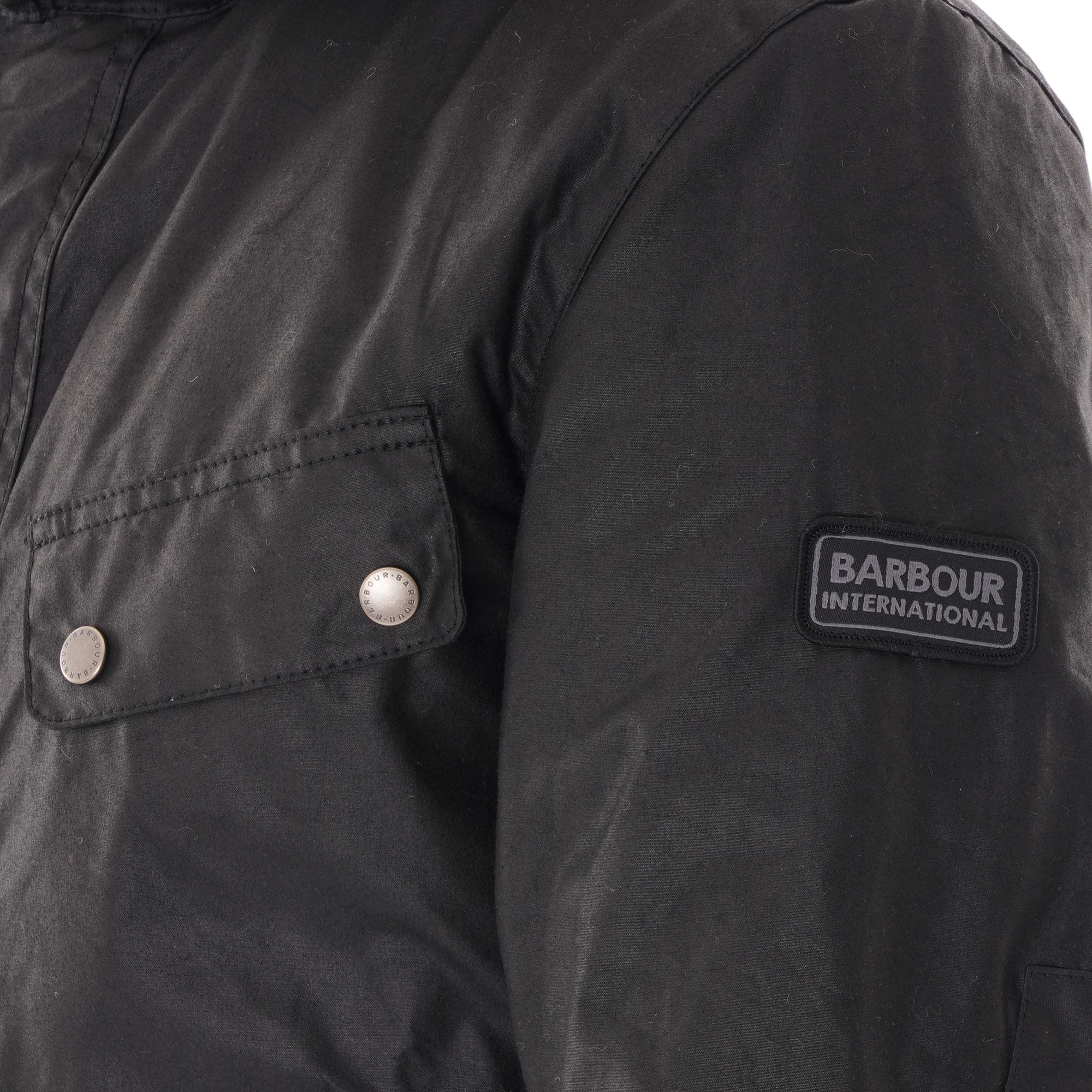 Barbour International Duke Wax Jacket - Black