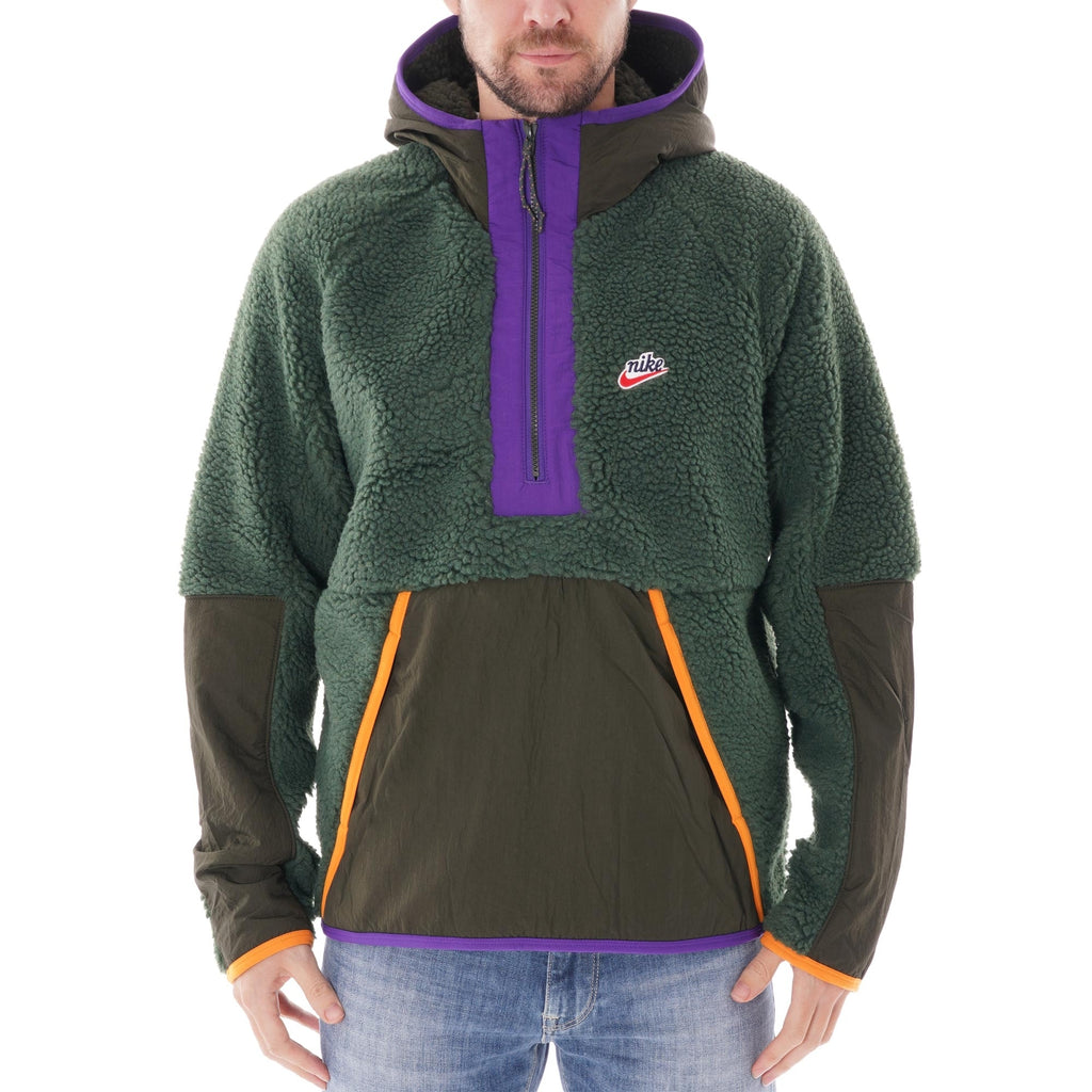 Nike Half-zip Sherpa Hoodie - Green