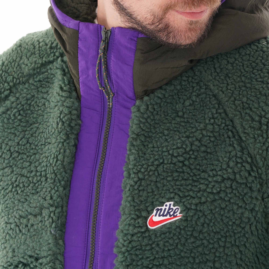 Nike Half-zip Sherpa Hoodie - Green