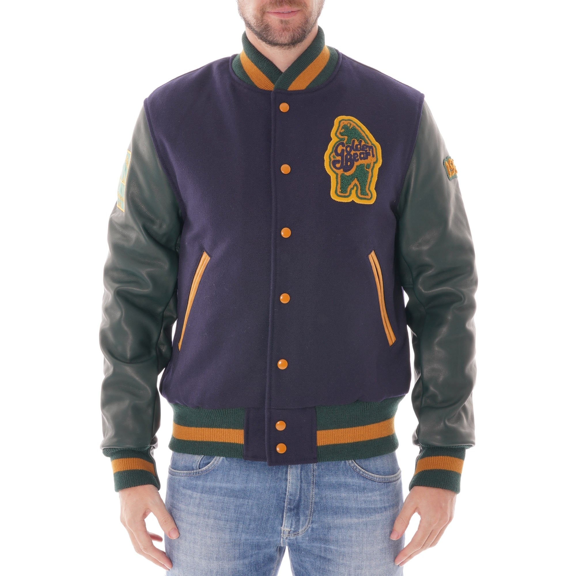 Golden Bear Varsity Jacket - Navy