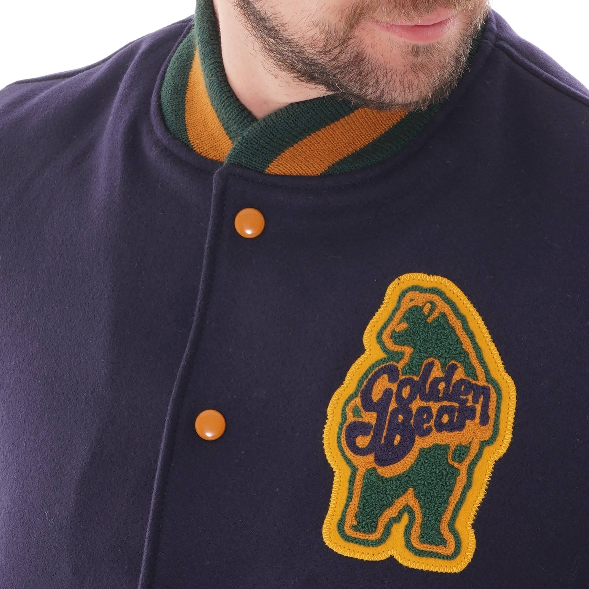 Golden Bear Varsity Jacket - Navy