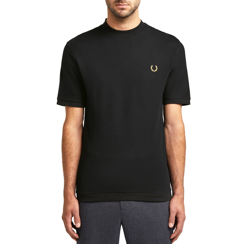 Fred Perry x Miles Kane Turtleneck Pique T-Shirt - Black
