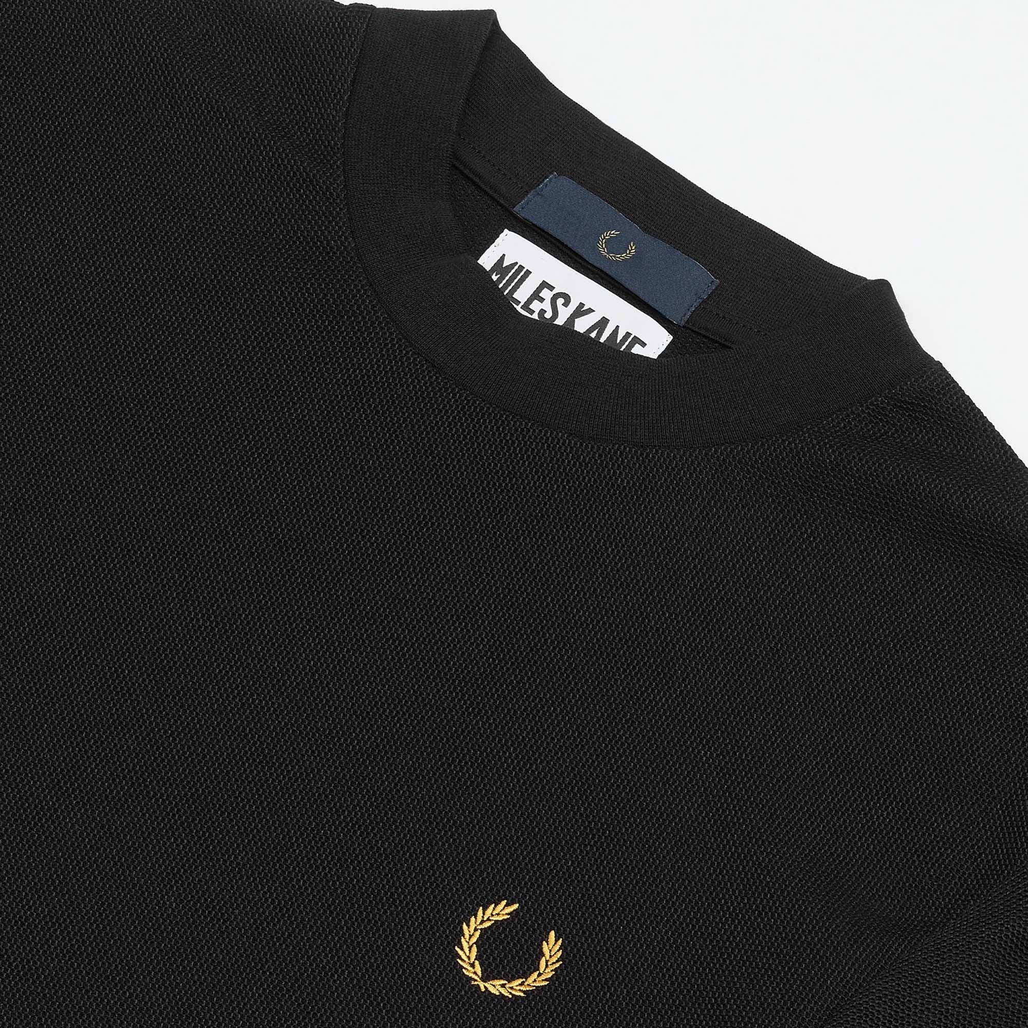 Fred Perry x Miles Kane Turtleneck Pique T-Shirt - Black