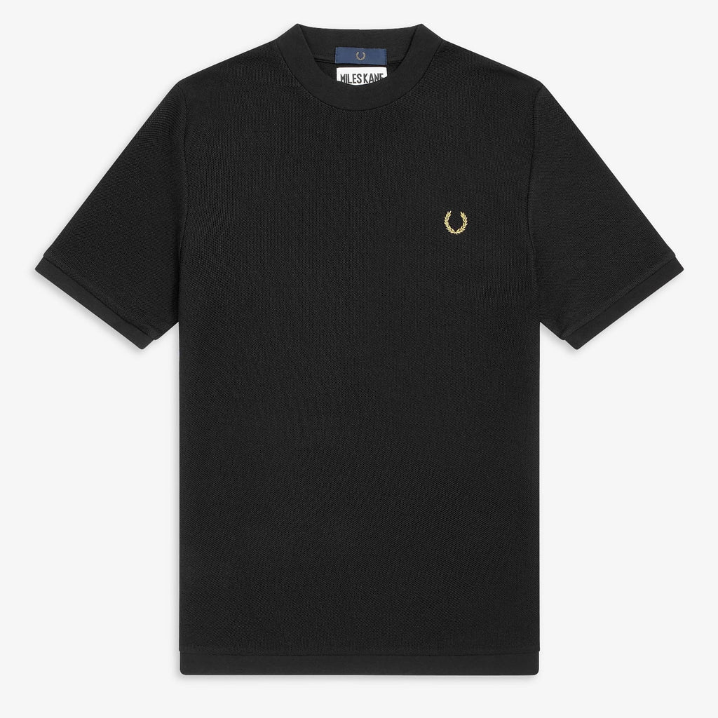 Fred Perry x Miles Kane Turtleneck Pique T-Shirt - Black
