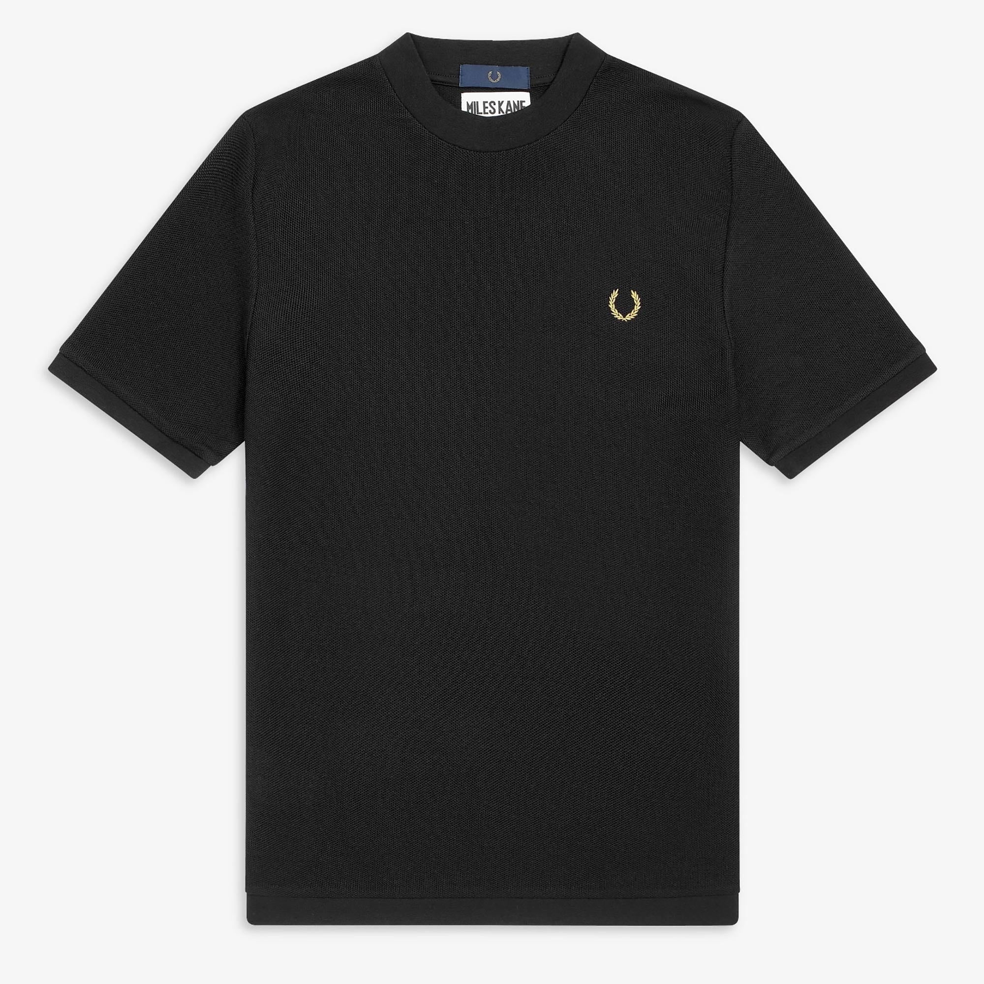 Fred Perry x Miles Kane Turtleneck Pique T-Shirt - Black