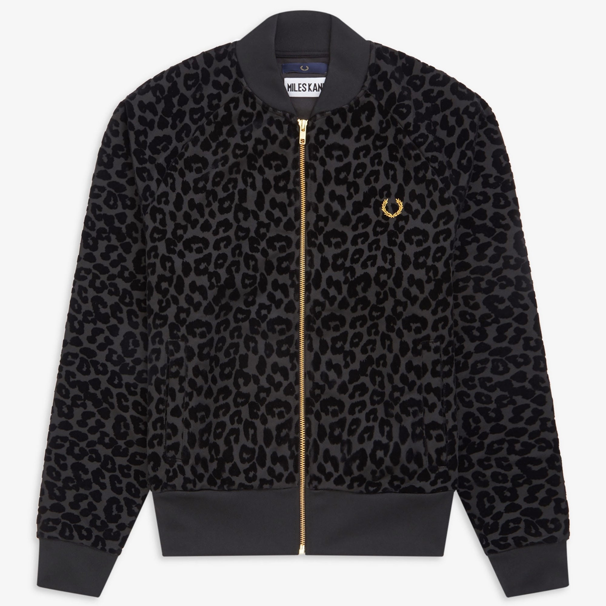 Fred Perry x Miles Kane Flock Leopard Track Jacket - Leopard