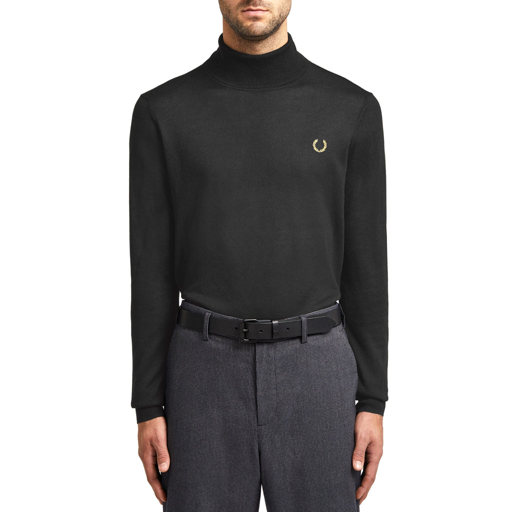 Fred Perry x Miles Kane Rollneck Jumper - Black