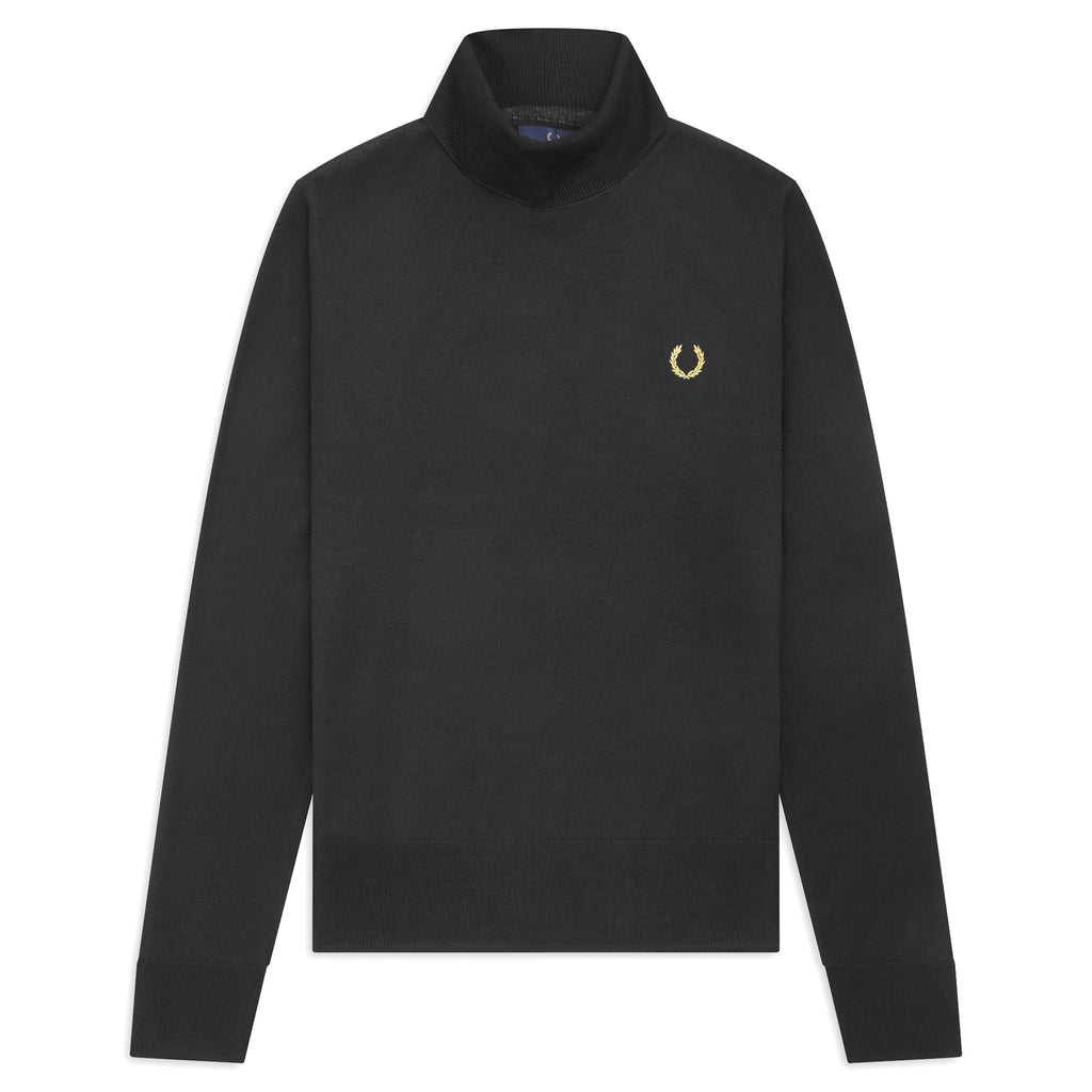 Fred Perry x Miles Kane Rollneck Jumper - Black
