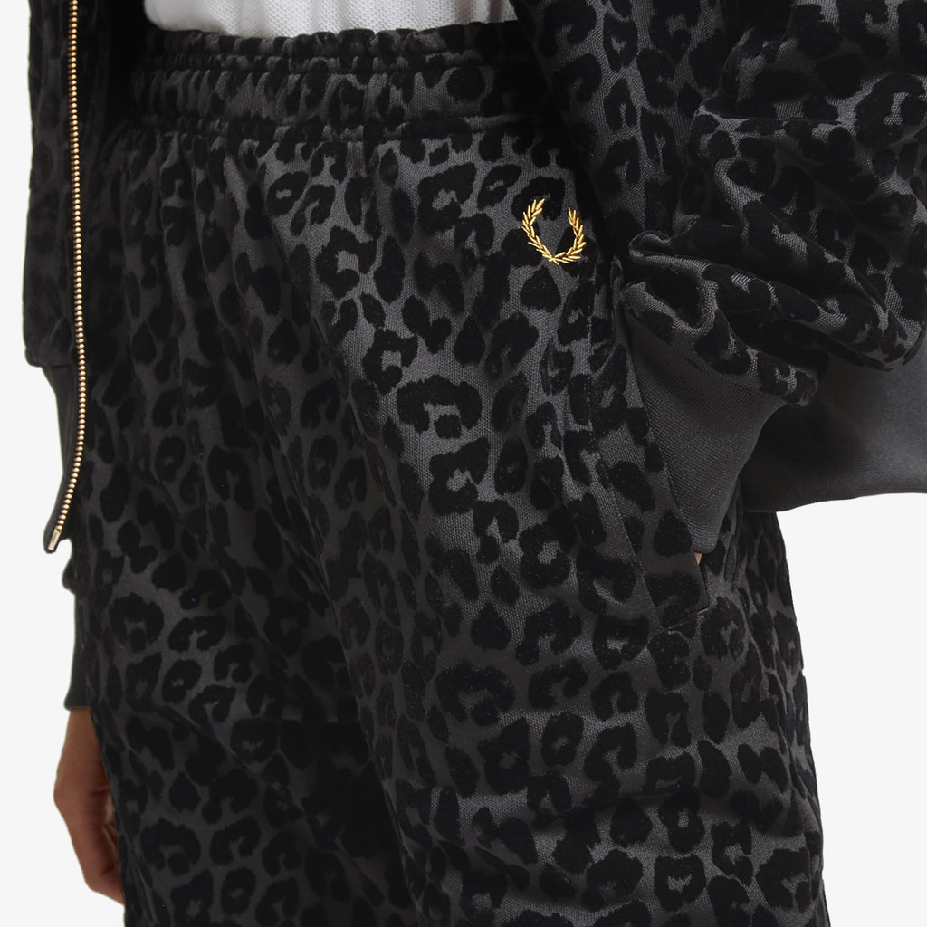 Fred Perry x Miles Kane Leopard Trackpant - Black