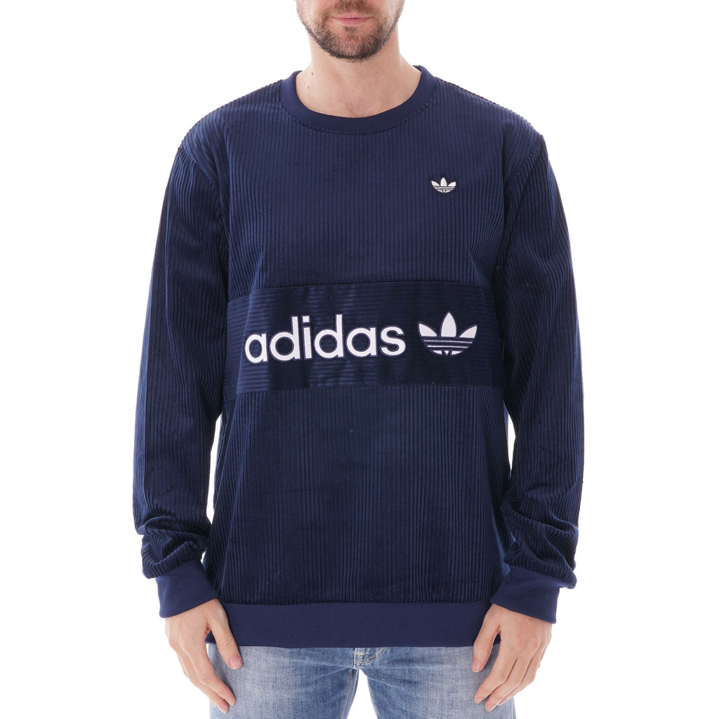 Adidas Originals Corduroy Sweatshirt - Night Indigo