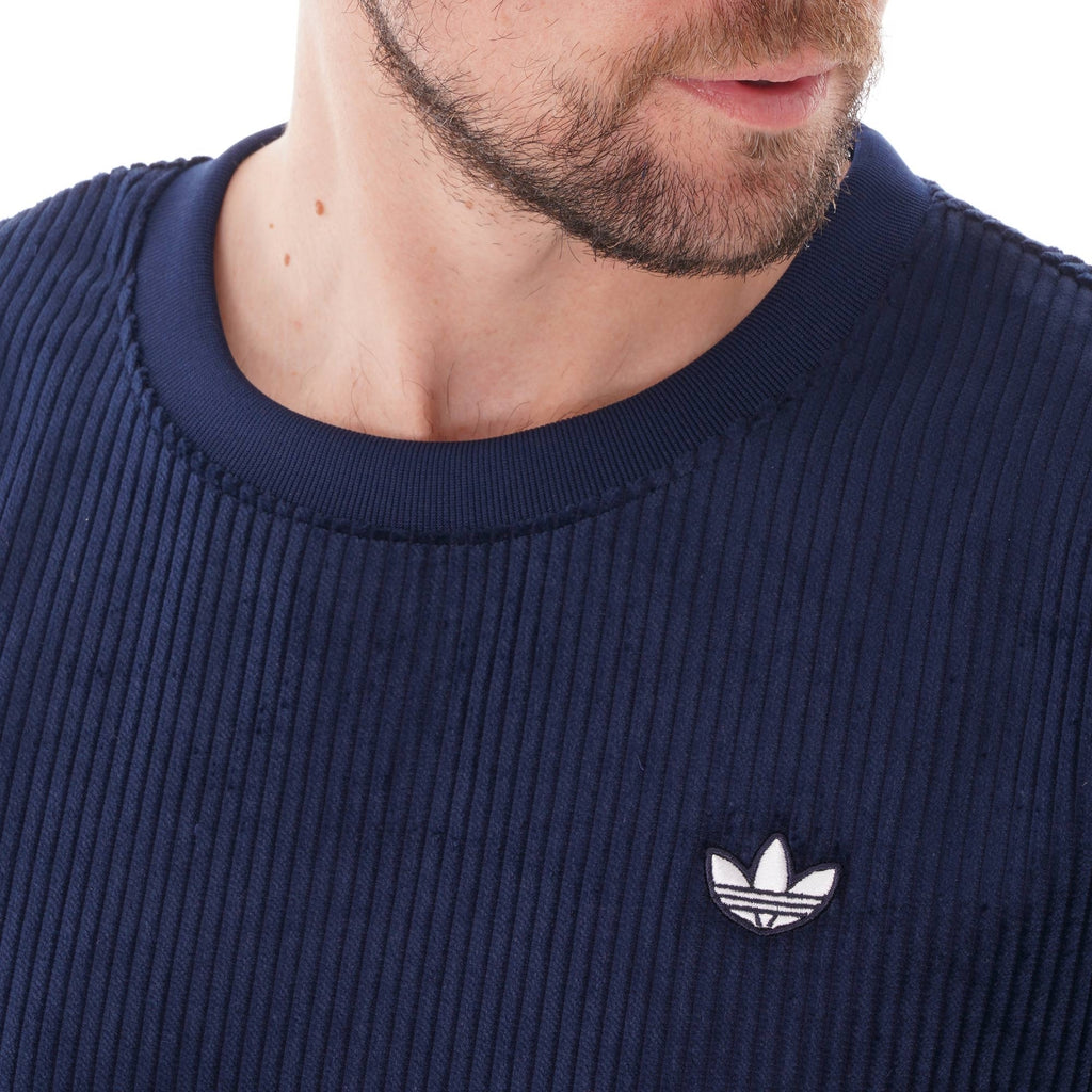 Adidas Originals Corduroy Sweatshirt - Night Indigo