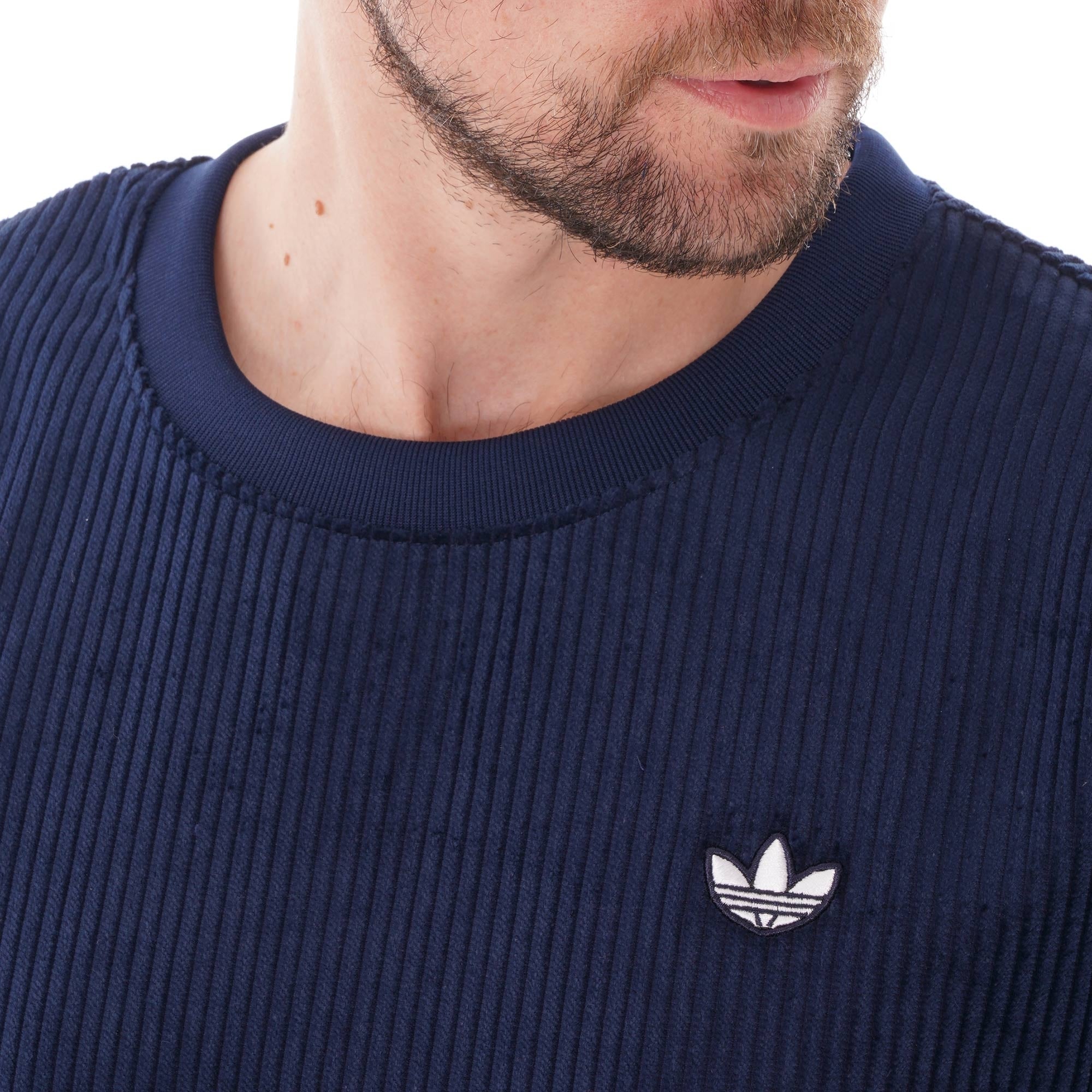 Adidas Originals Corduroy Sweatshirt - Night Indigo