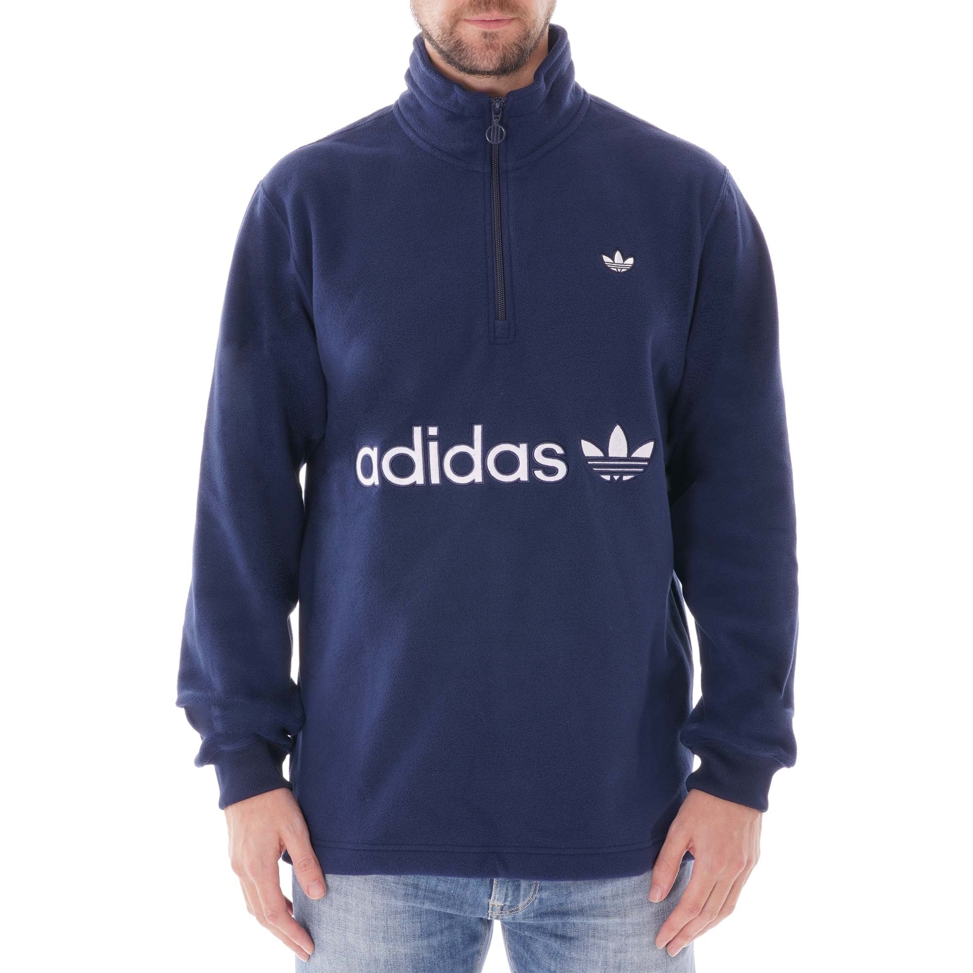 Adidas Originals Half-zip Polar Fleece - Indigo