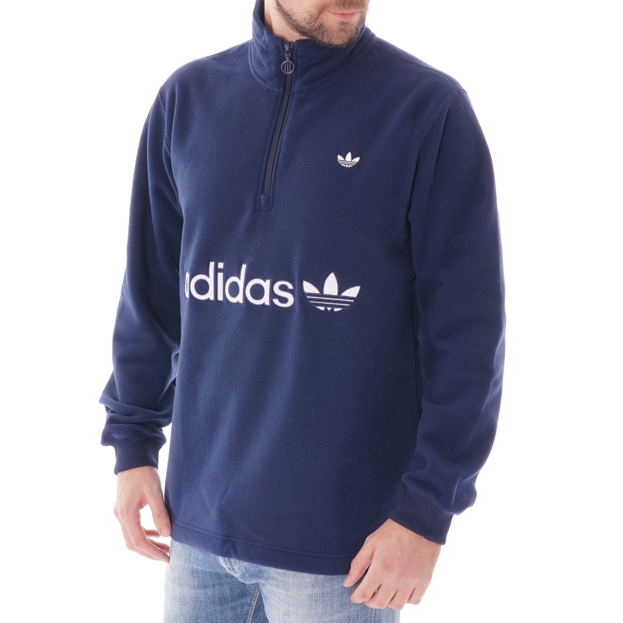 Adidas Originals Half-zip Polar Fleece - Indigo