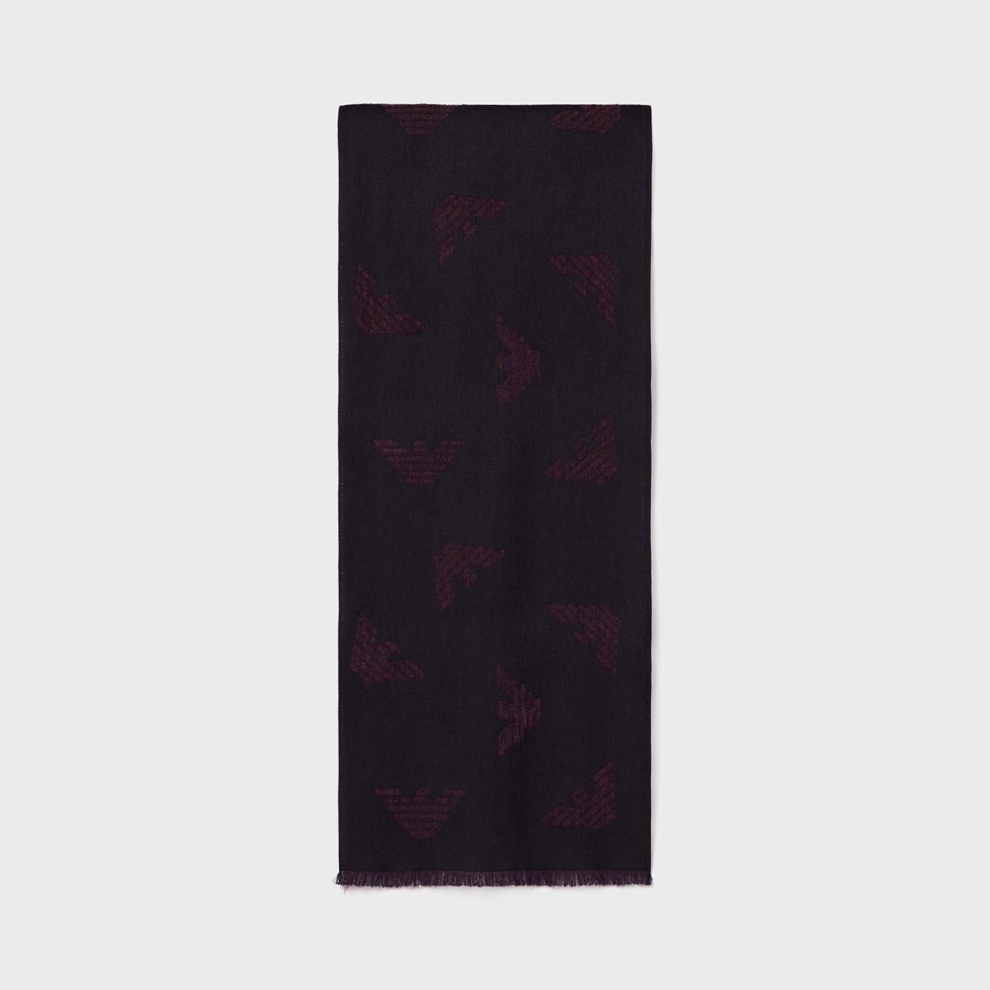 Emporio Armani Eagle Scarf - Blu Navy