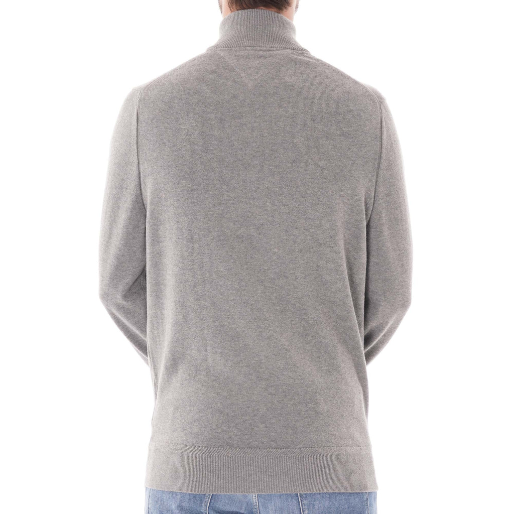 Tommy Hilfiger Half Zip Sweat - Silver